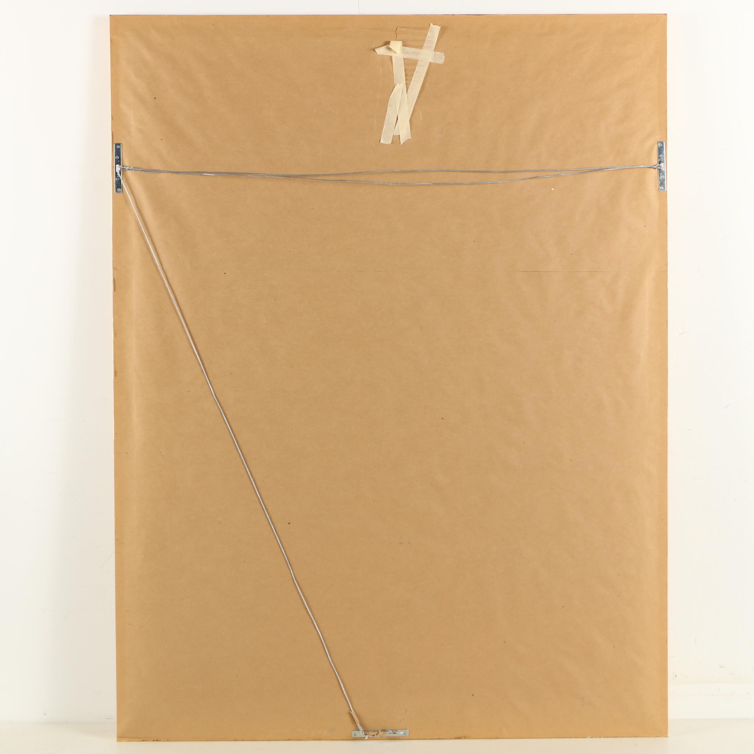 Oluseyi Sonny Sholola Embossed Monoprint "Curvatura X"