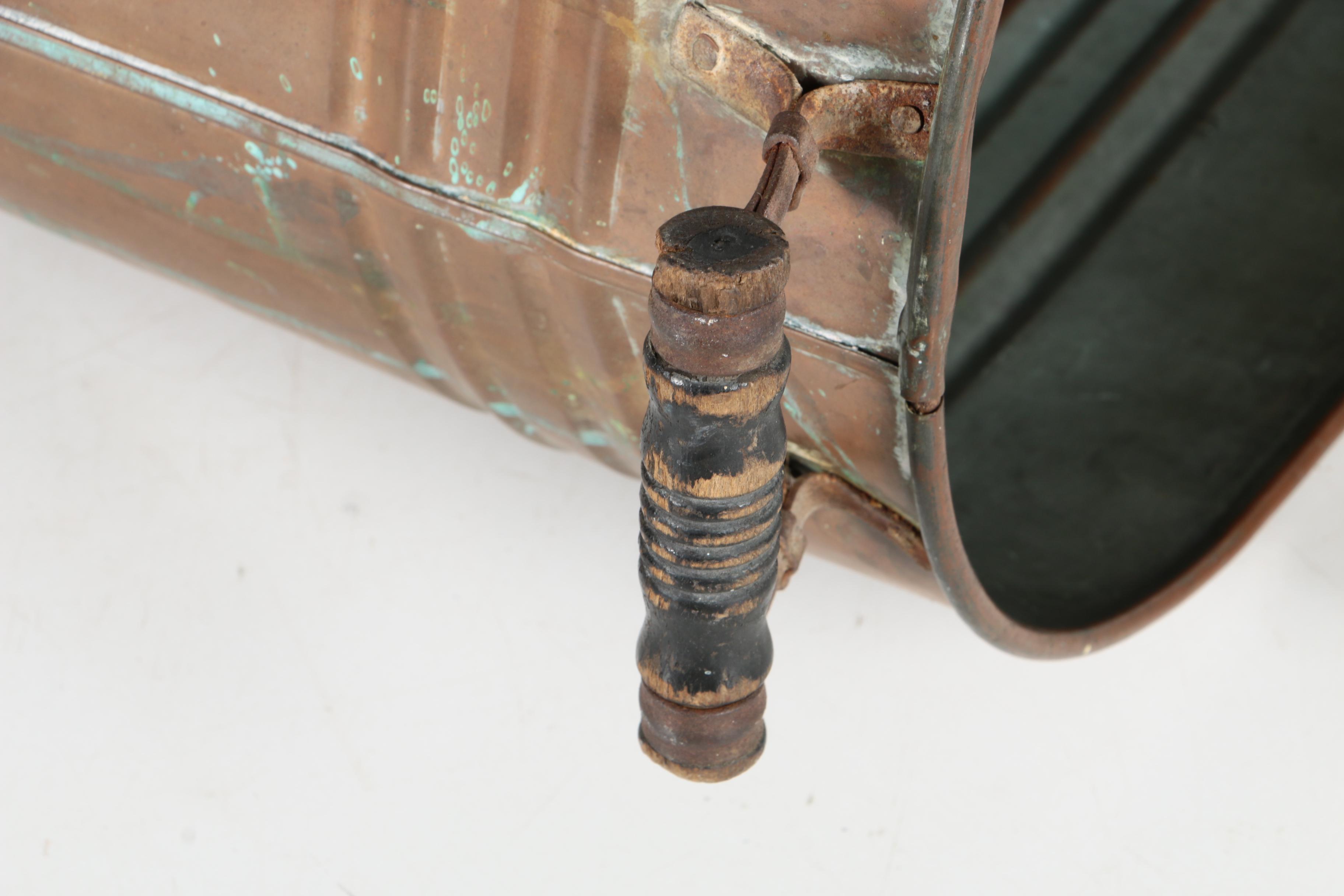 Antique Oval Copper Boiler Washtub