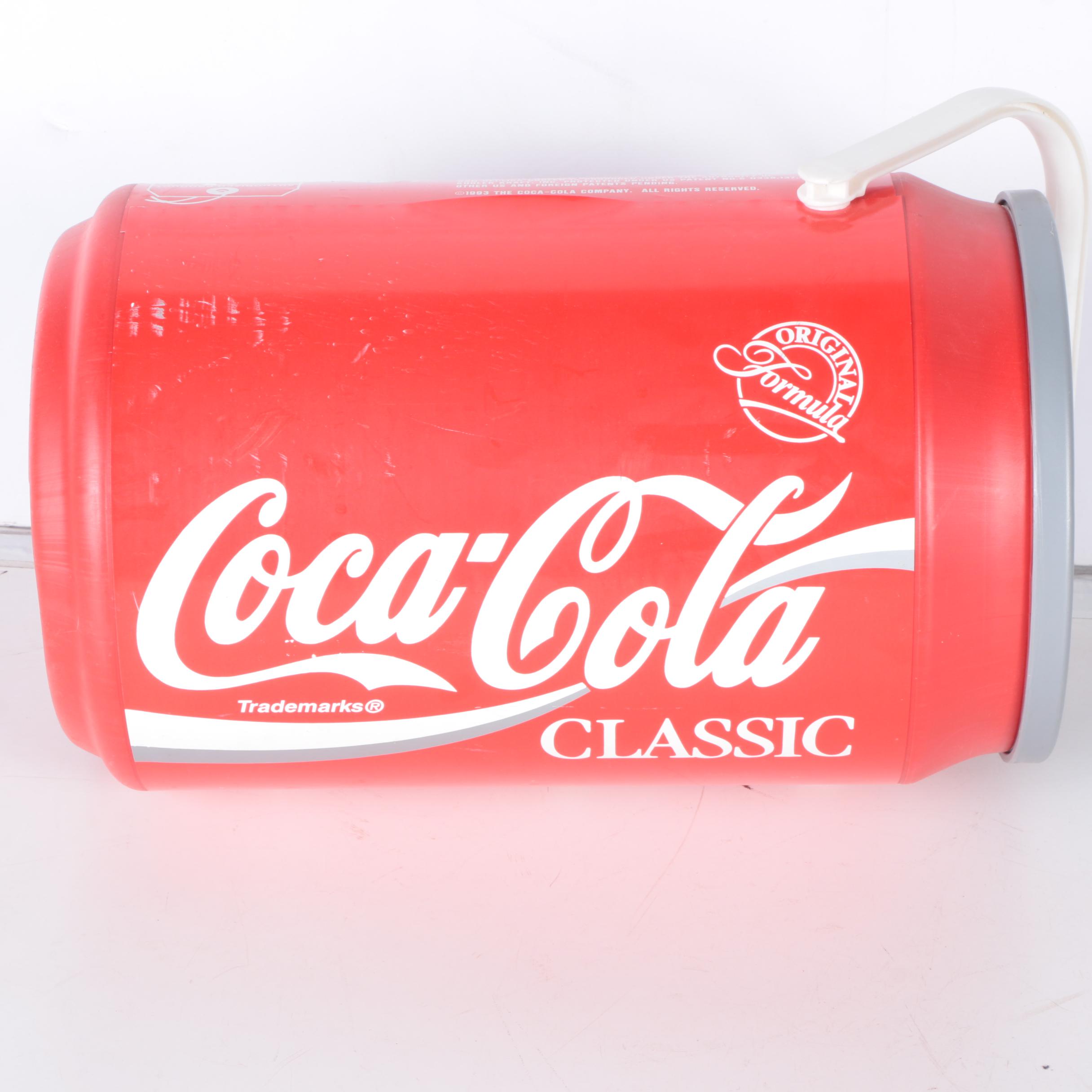 Coca-Cola Plastic Carrying Cooler