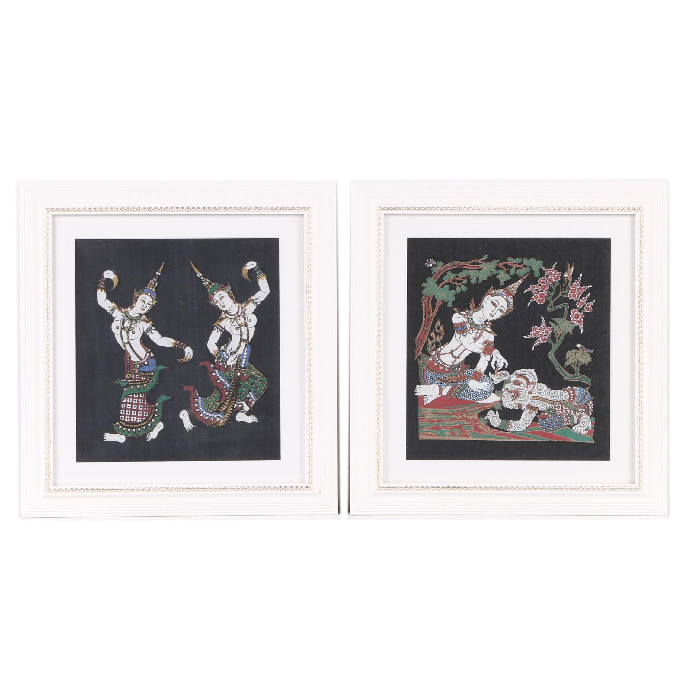 Thai Serigraphs on Fabric