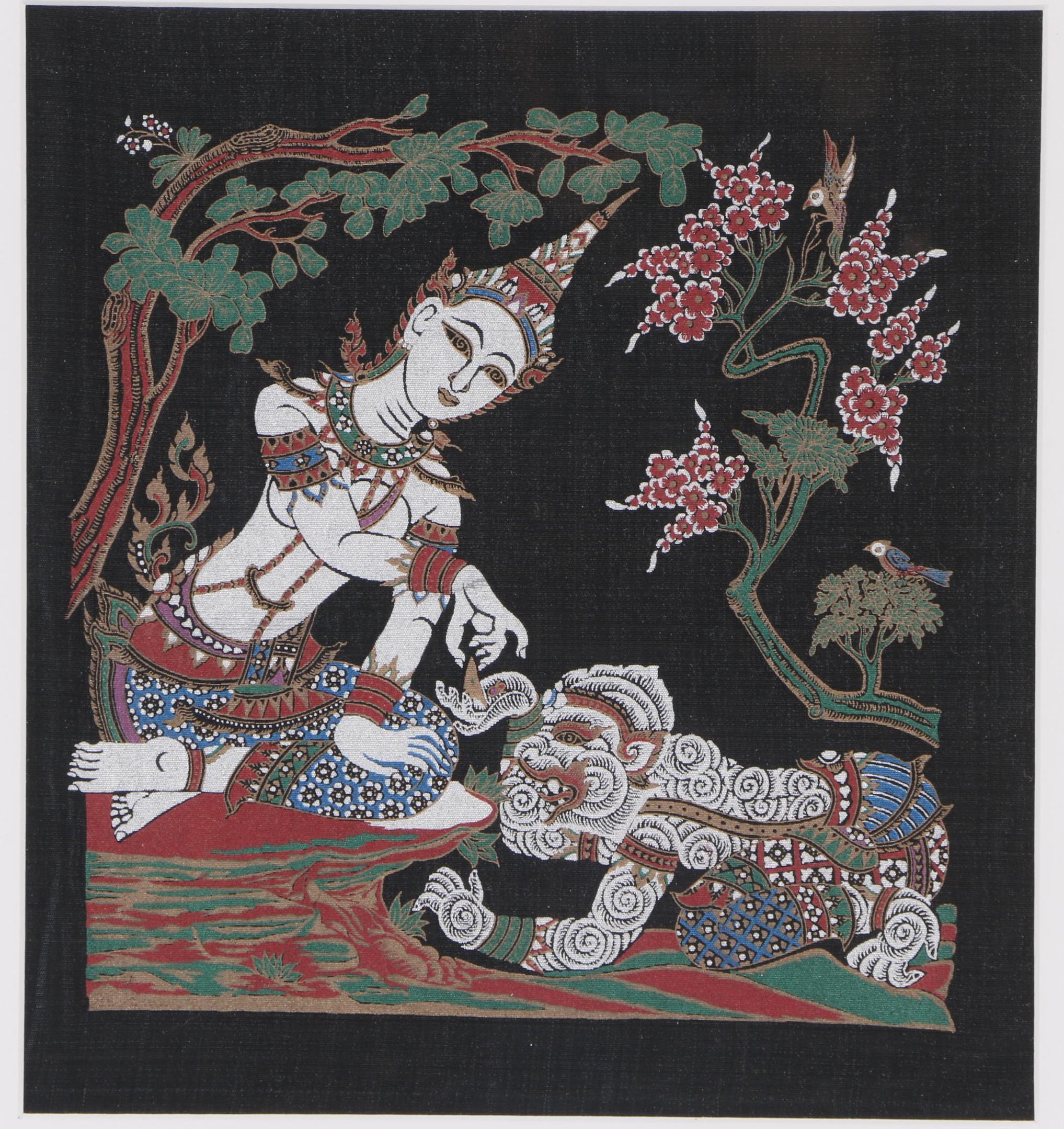 Thai Serigraphs on Fabric