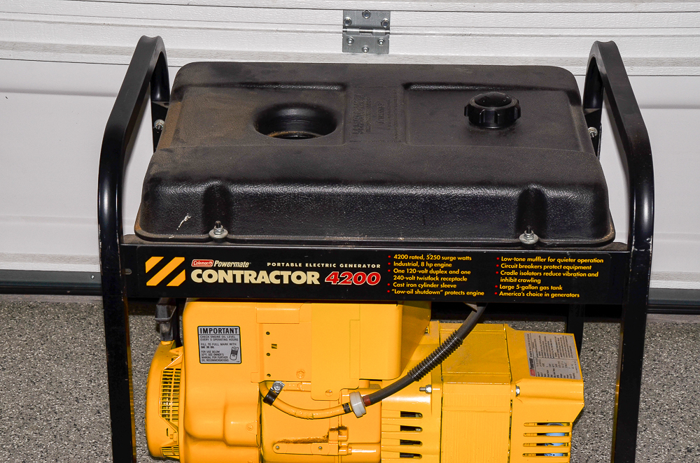 Coleman Powermate Contractor 4200 Portable Electric Generator