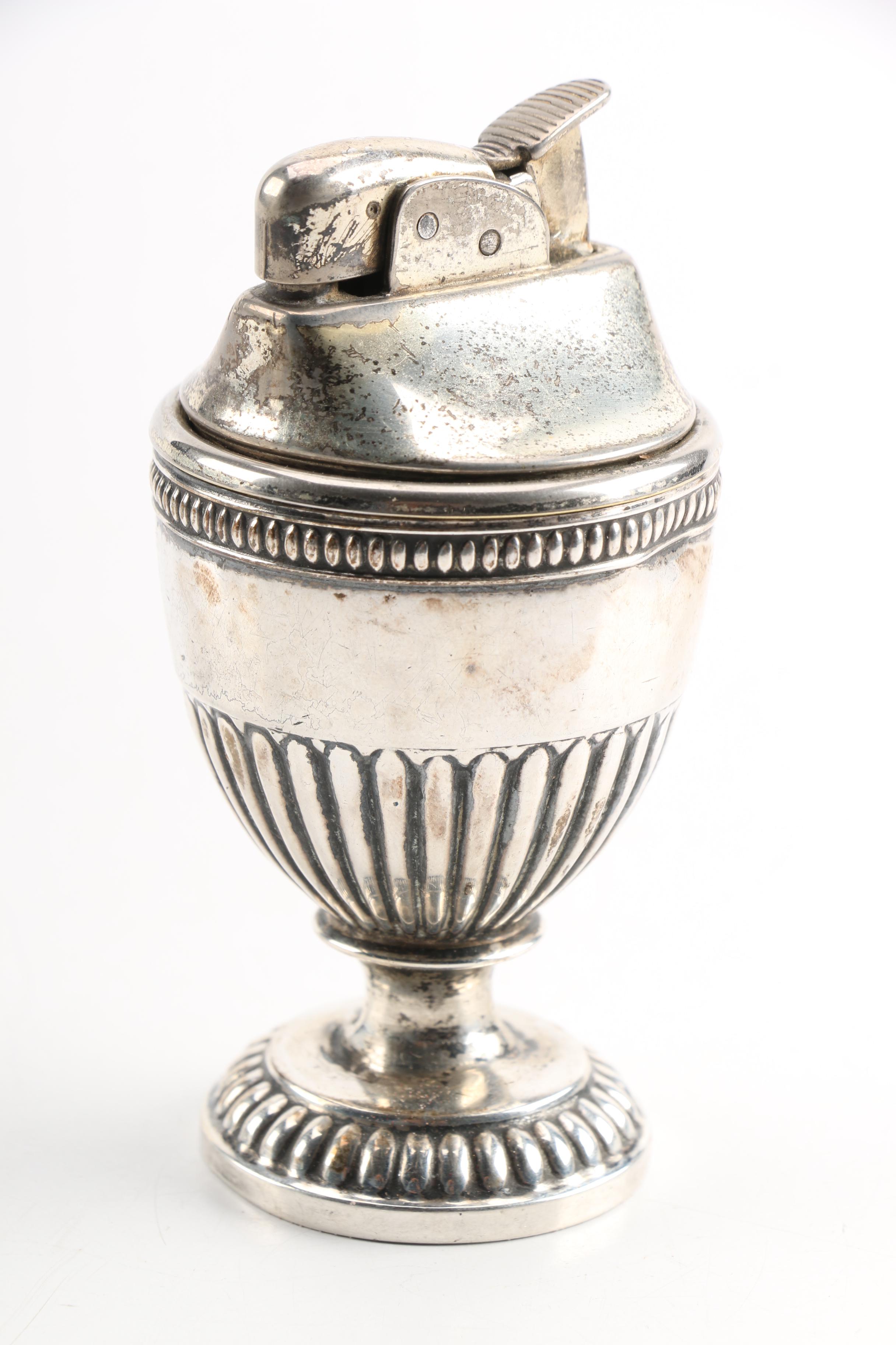 Ronson and Hallmark Sterling Silver Cased Table Lighters