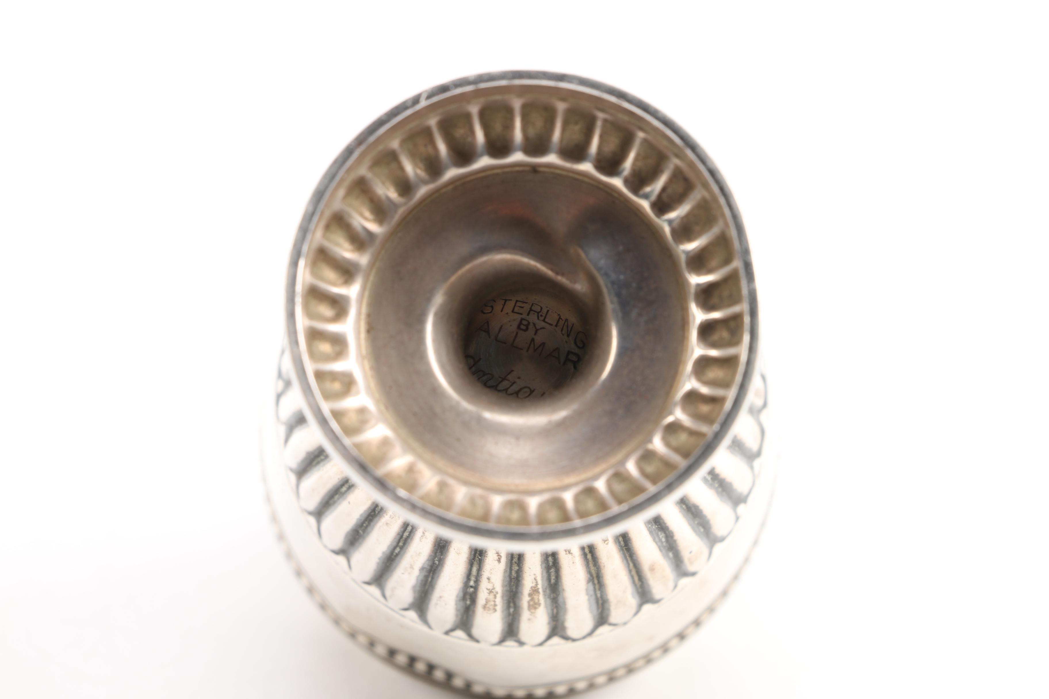 Ronson and Hallmark Sterling Silver Cased Table Lighters