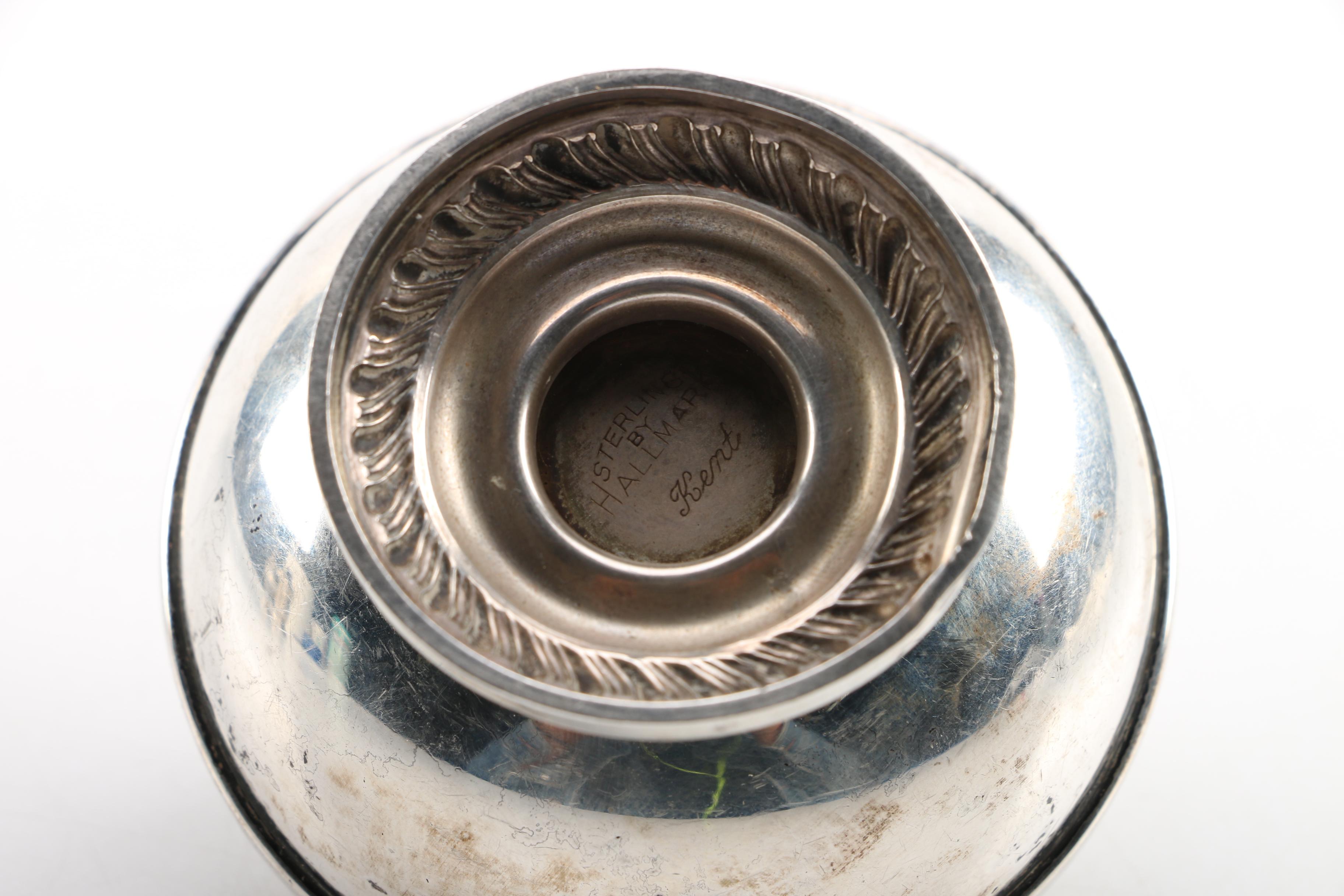 Ronson and Hallmark Sterling Silver Cased Table Lighters