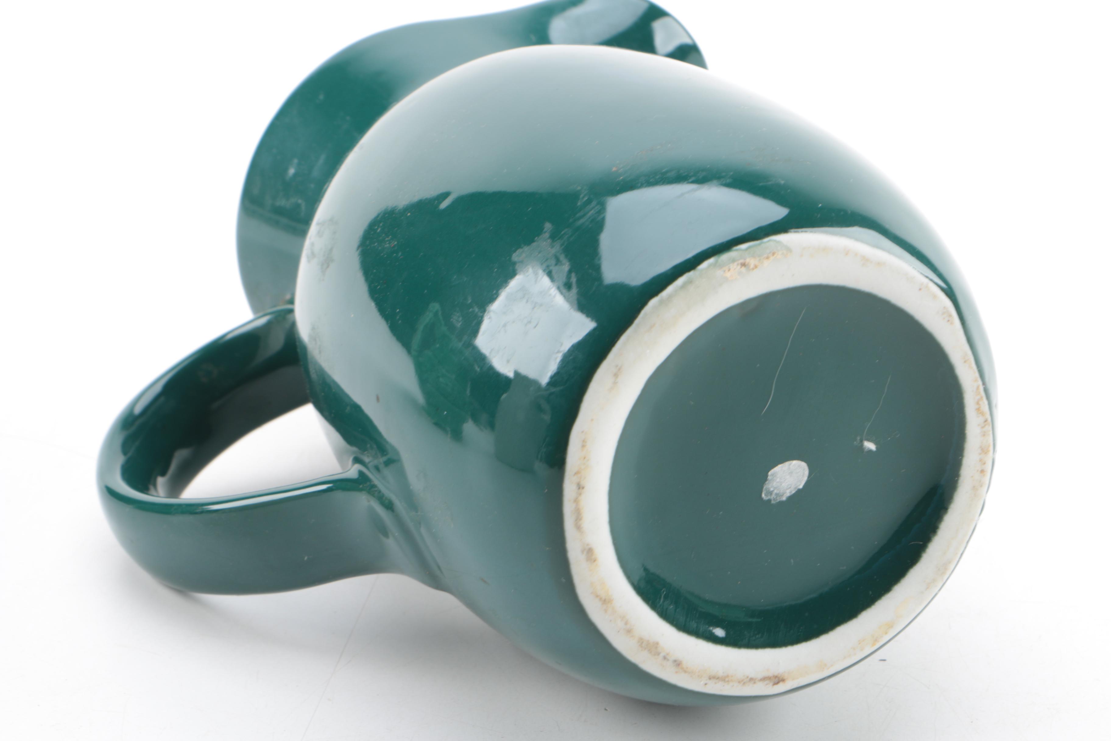 Pfaltzgraff Stoneware "Yorktowne" Pitcher and Swan Planter