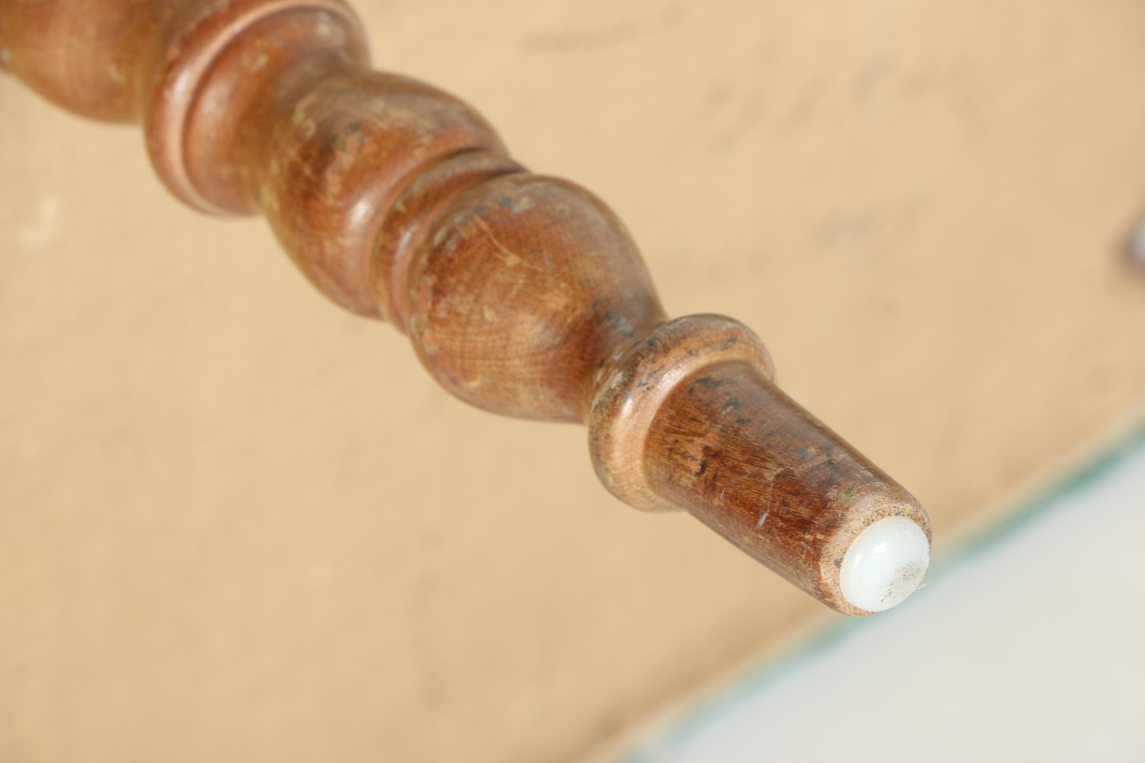 Vintage Hand-Hooked Footstool