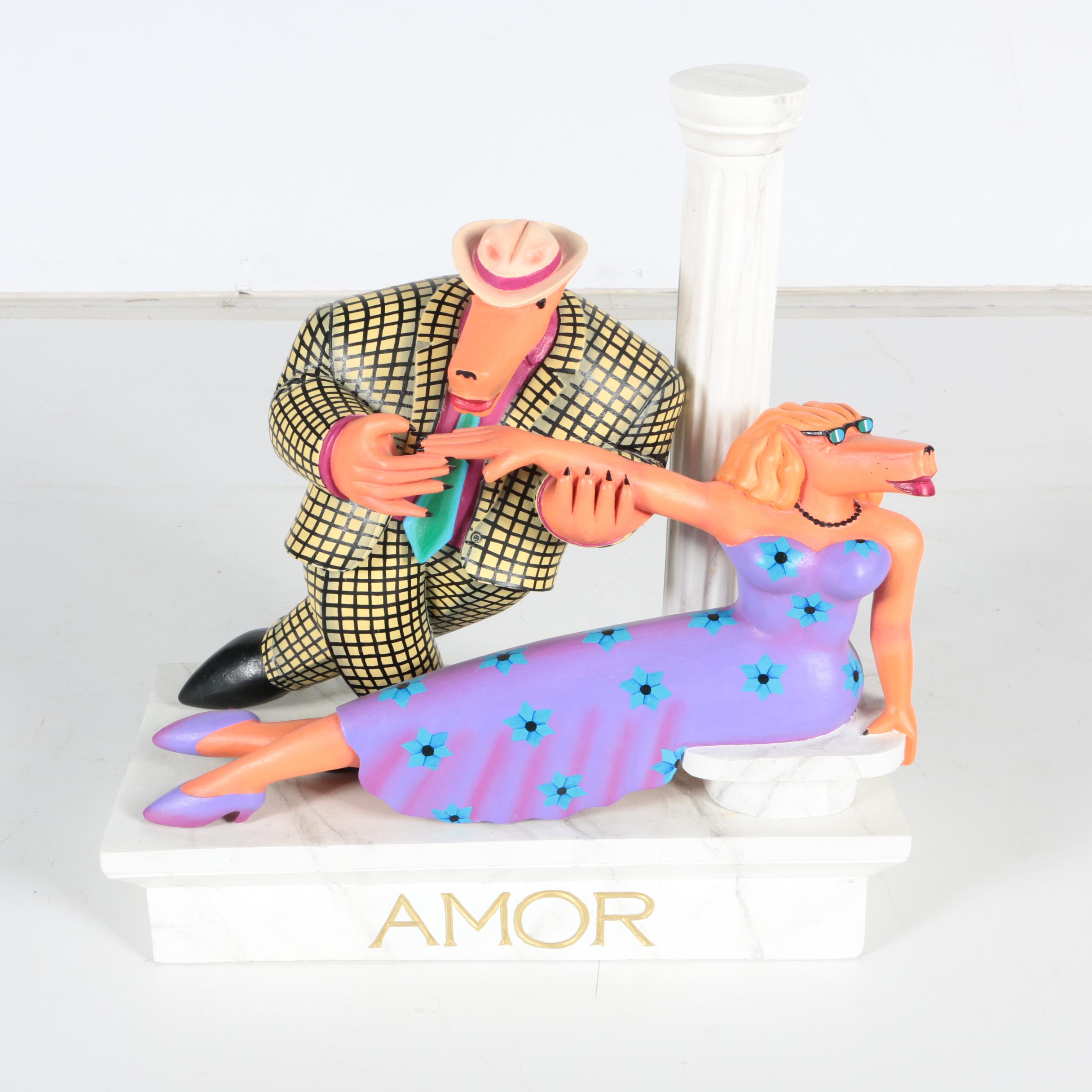 Markus Pierson Wooden Sculpture "Amor"