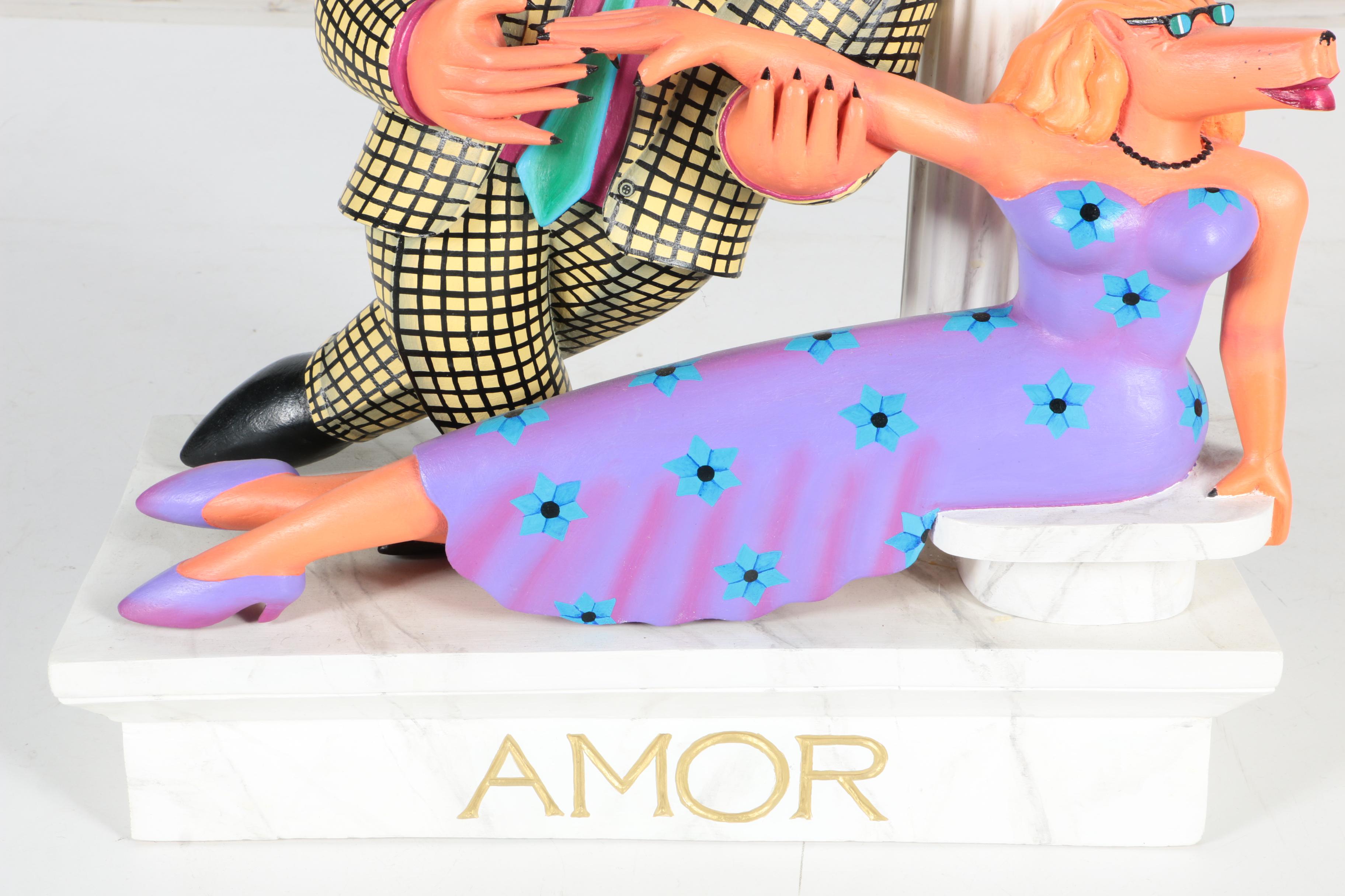 Markus Pierson Wooden Sculpture "Amor"