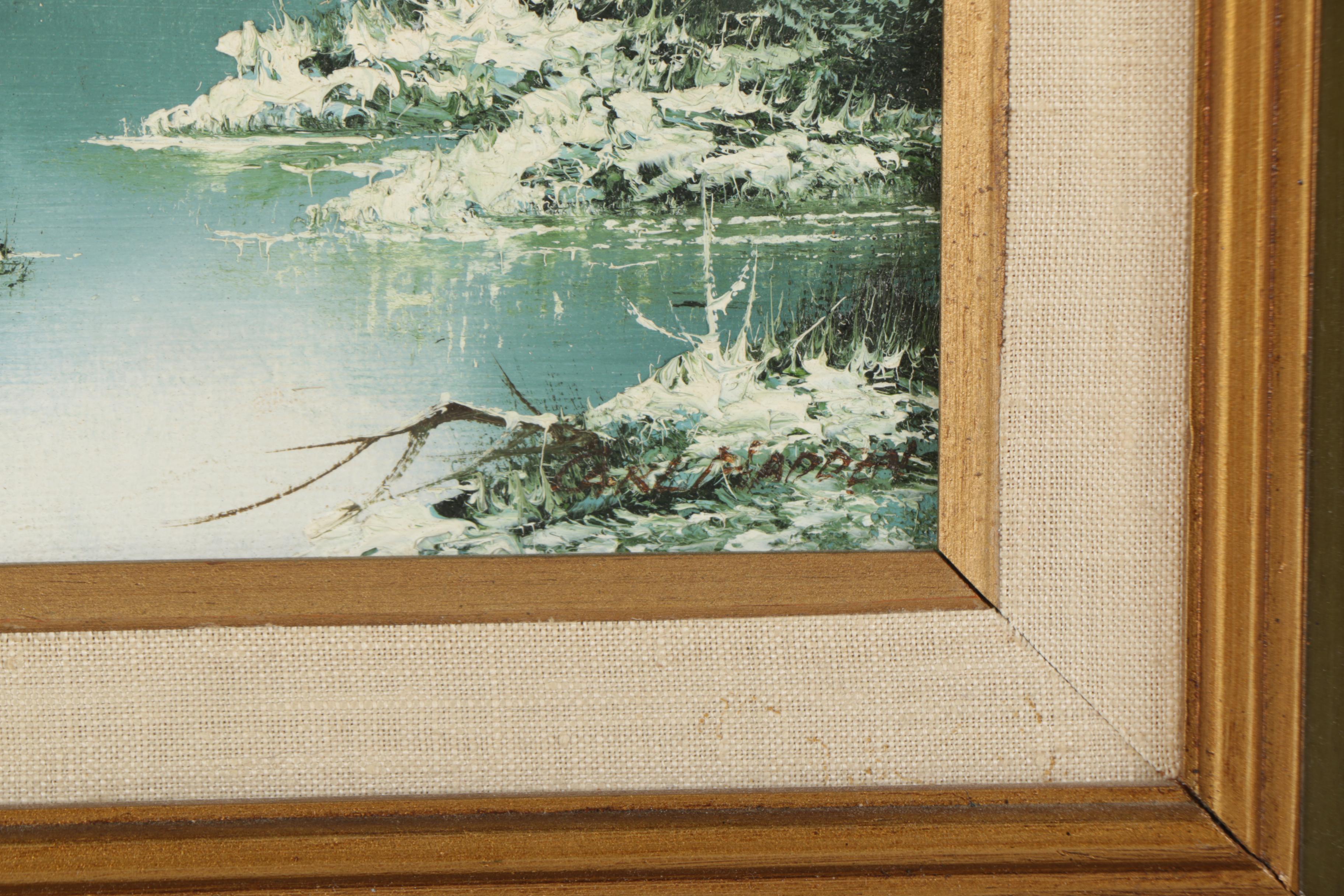 Carl Madden and E. Woodson Oil Paintings of Rural Scenes