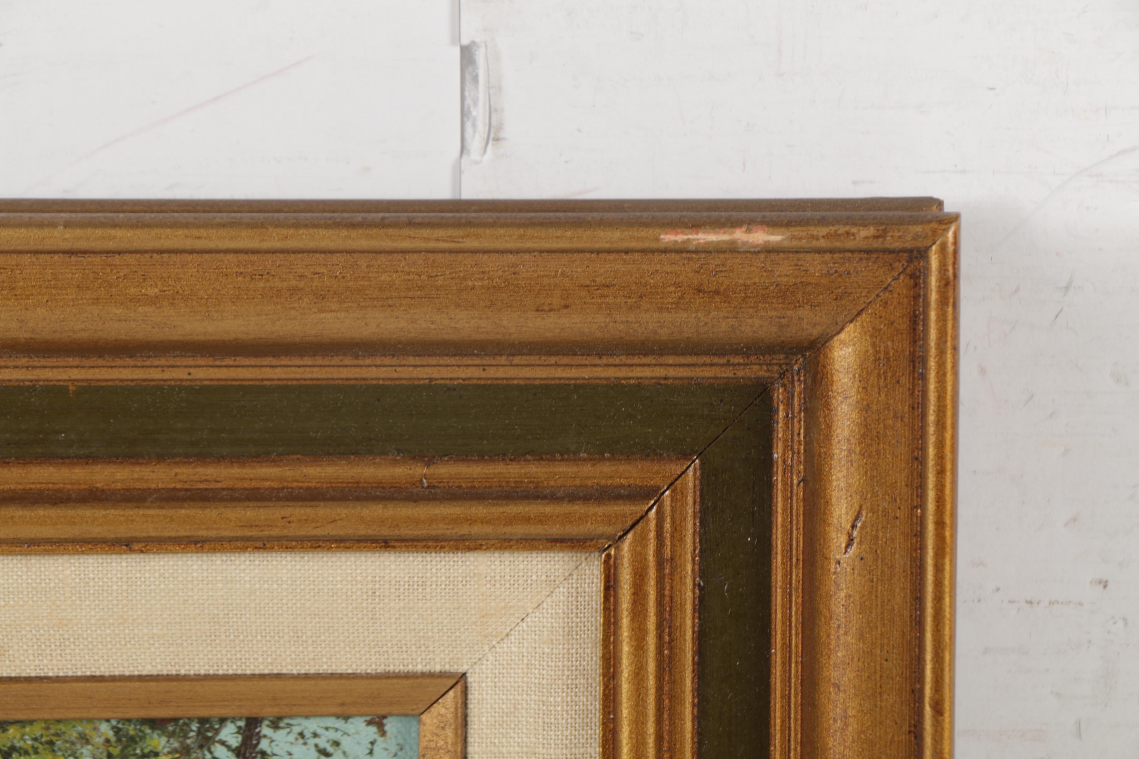 C. Innes and La Bonte Oil Paintings of Wooded Landscapes