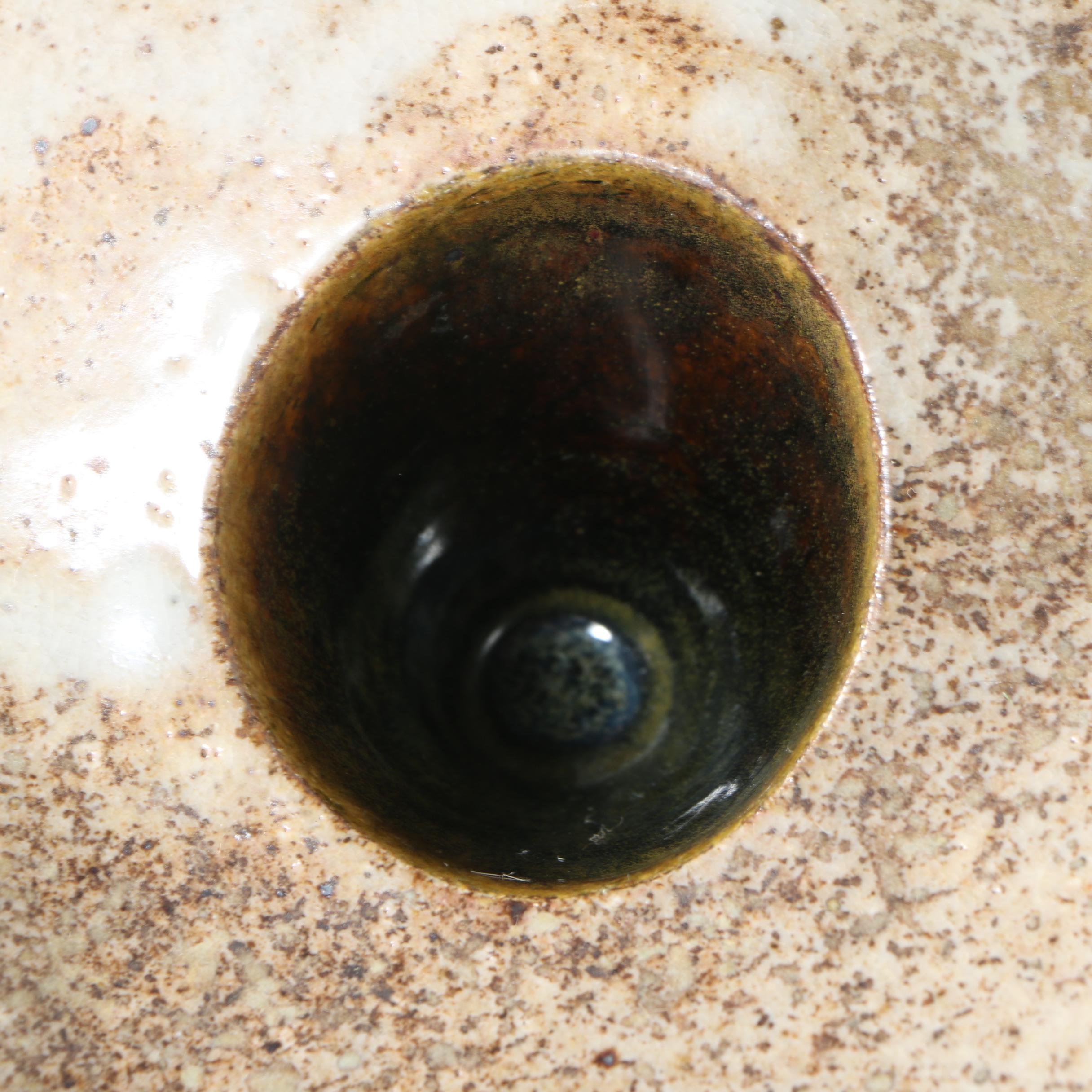 Signed Janis Meier Stoneware Vase