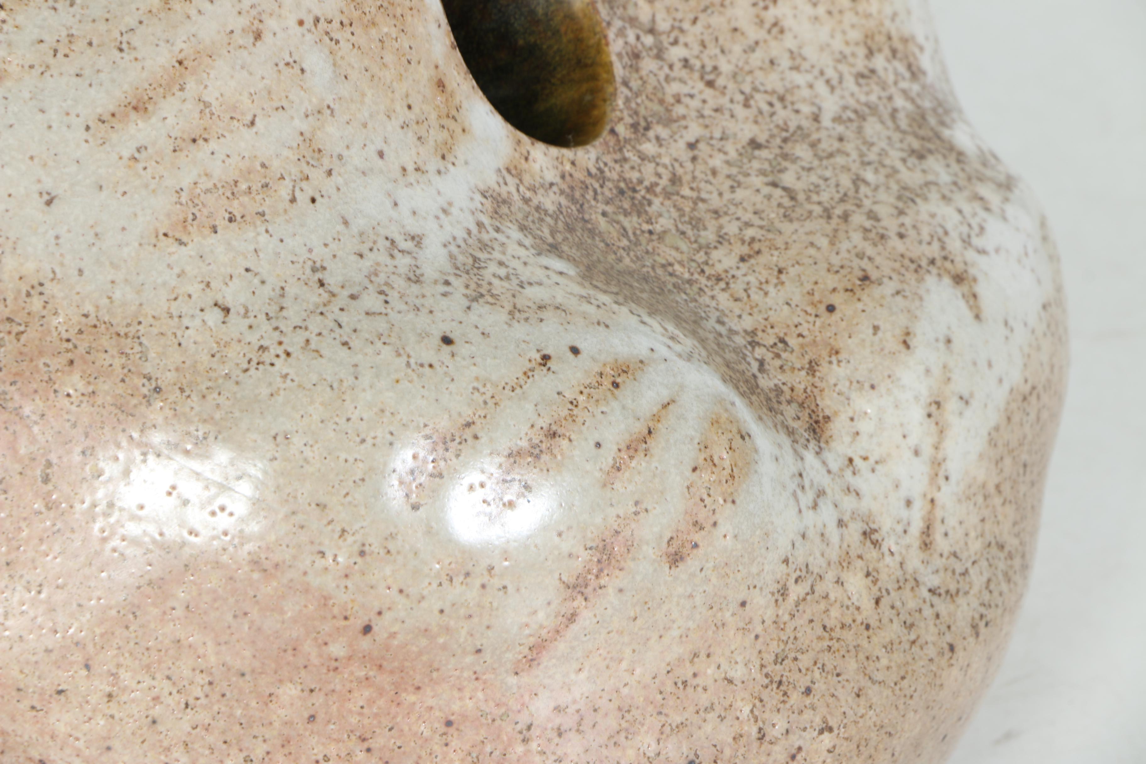 Signed Janis Meier Stoneware Vase