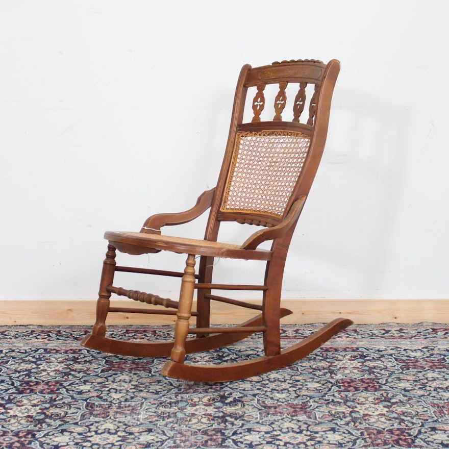 Vintage Victorian Style Rocking Chair