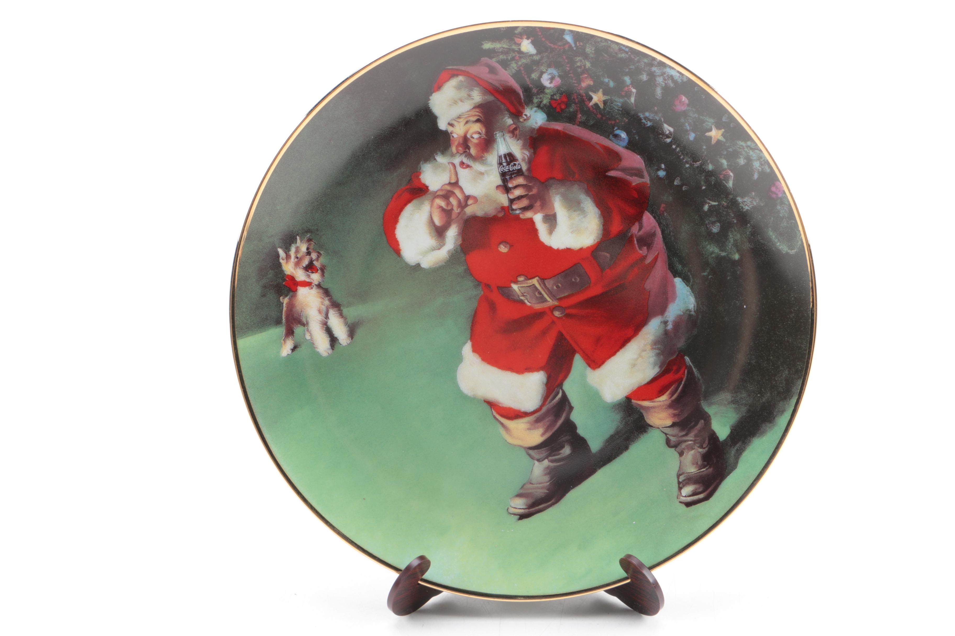 Decorative Coca-Cola Christmas Plates