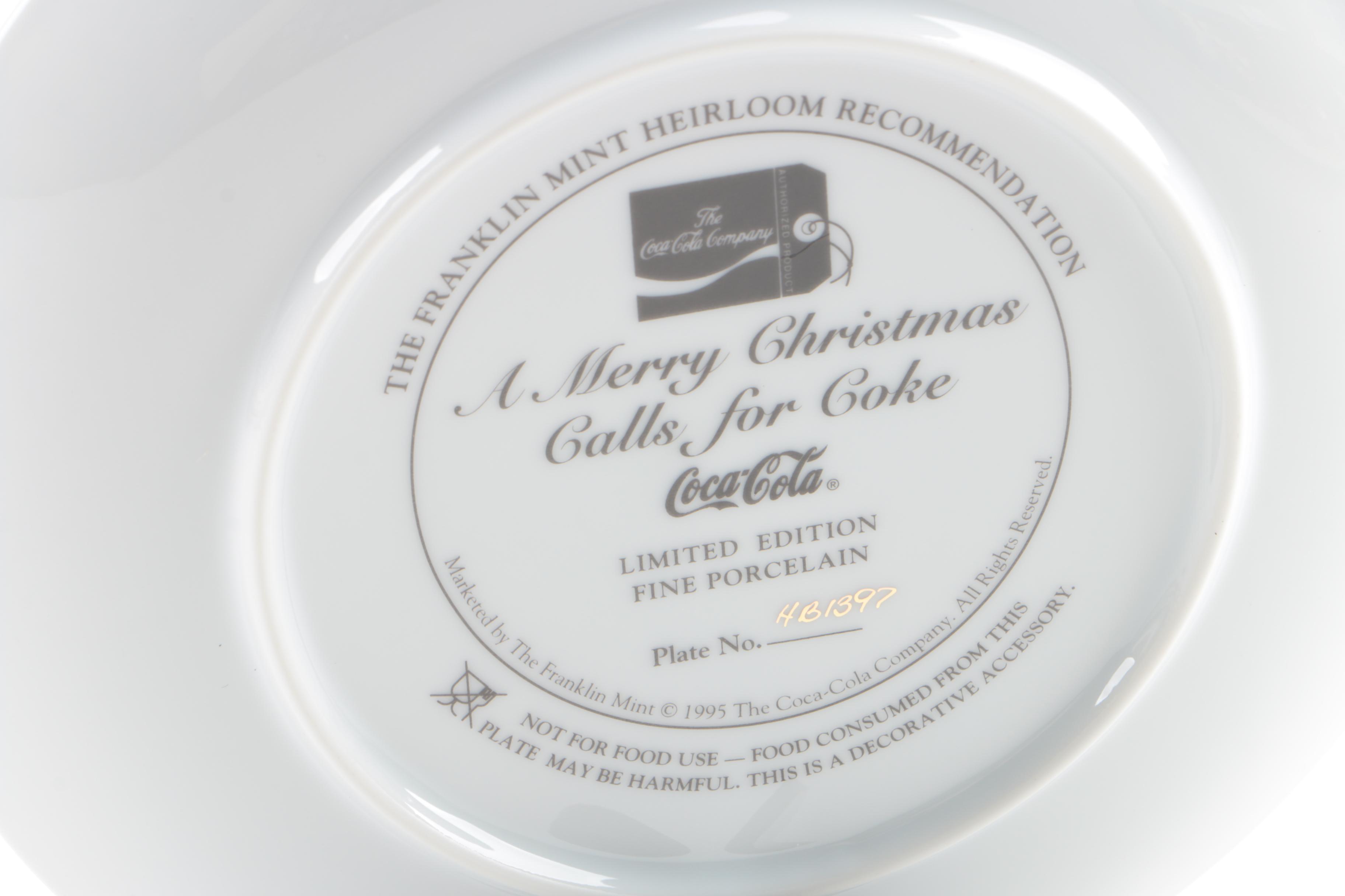 Decorative Coca-Cola Christmas Plates