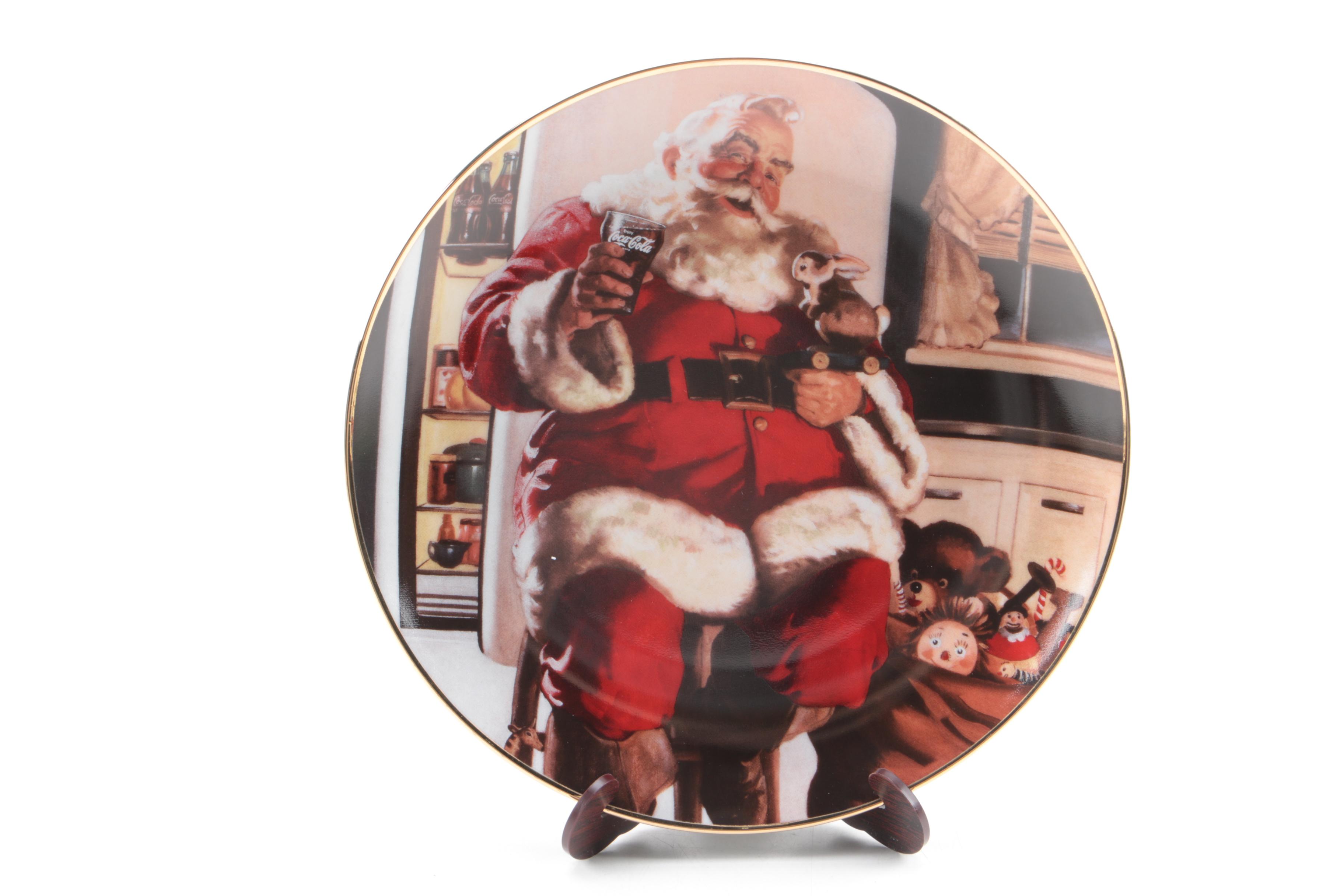 Decorative Coca-Cola Christmas Plates
