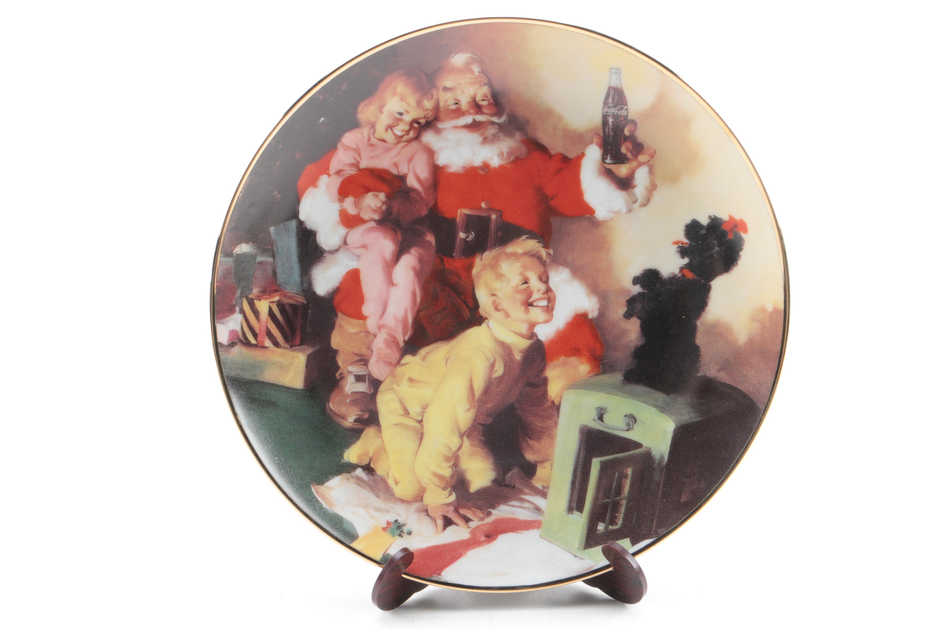 Decorative Coca-Cola Christmas Plates