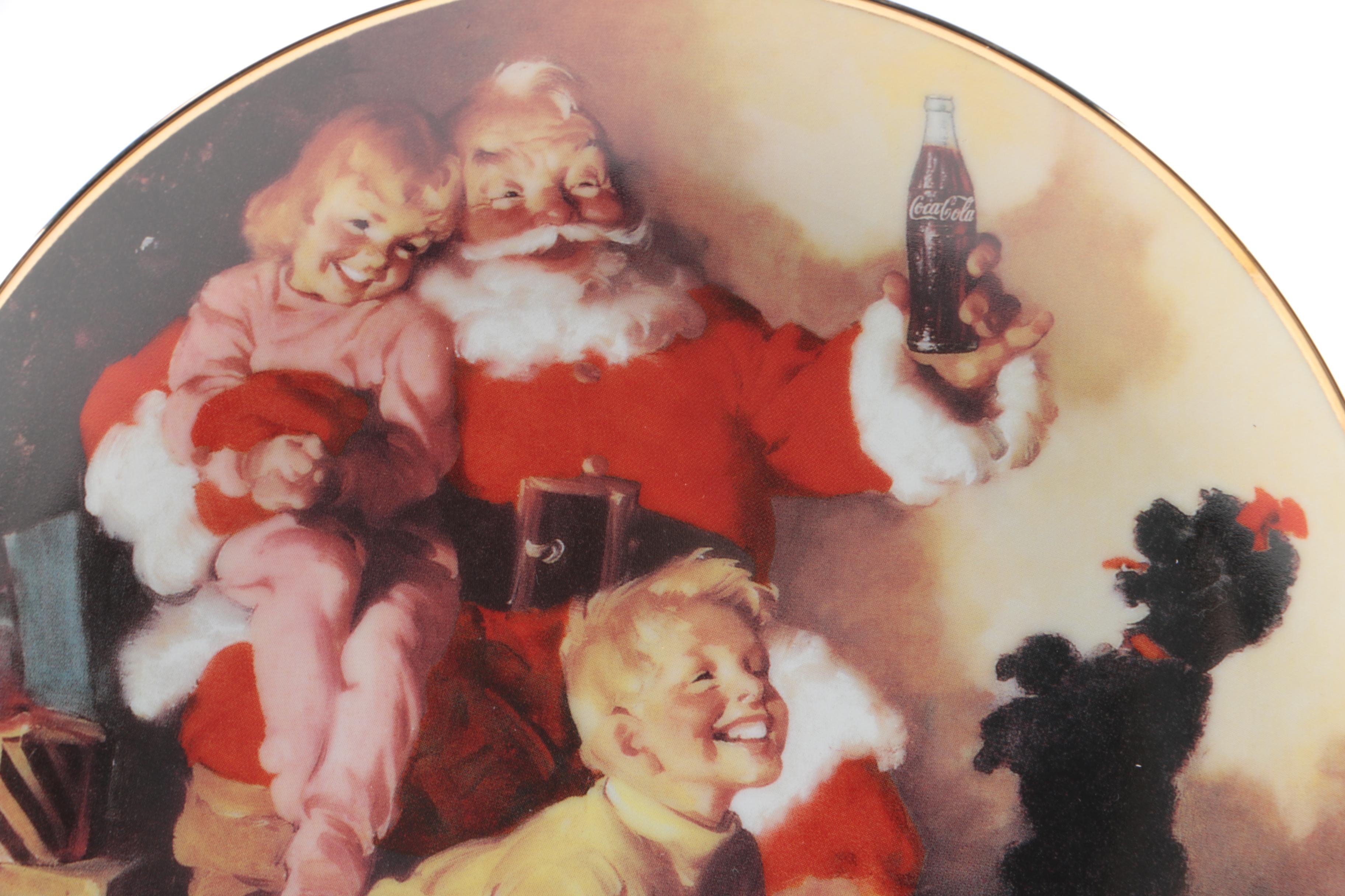 Decorative Coca-Cola Christmas Plates