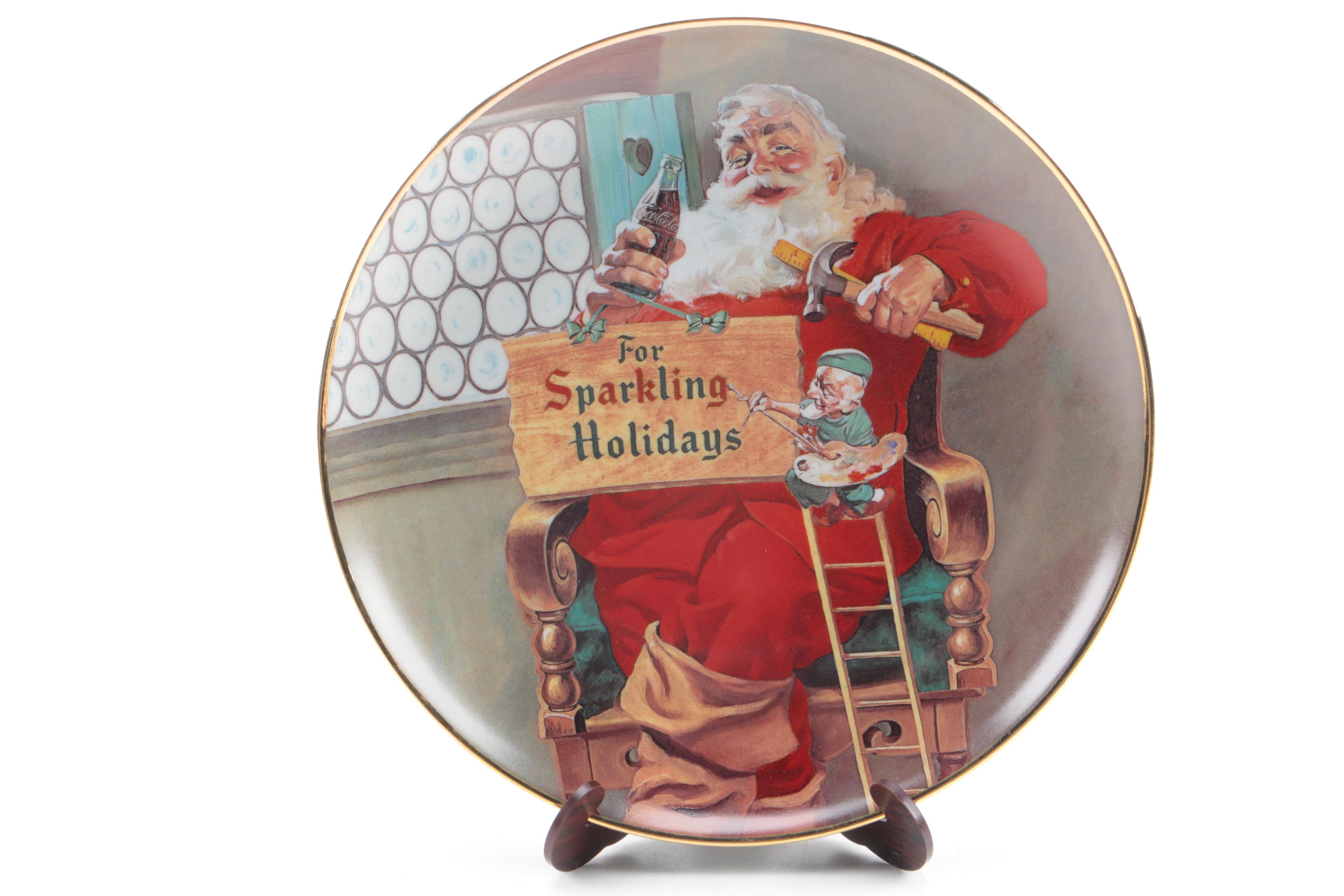 Decorative Coca-Cola Christmas Plates