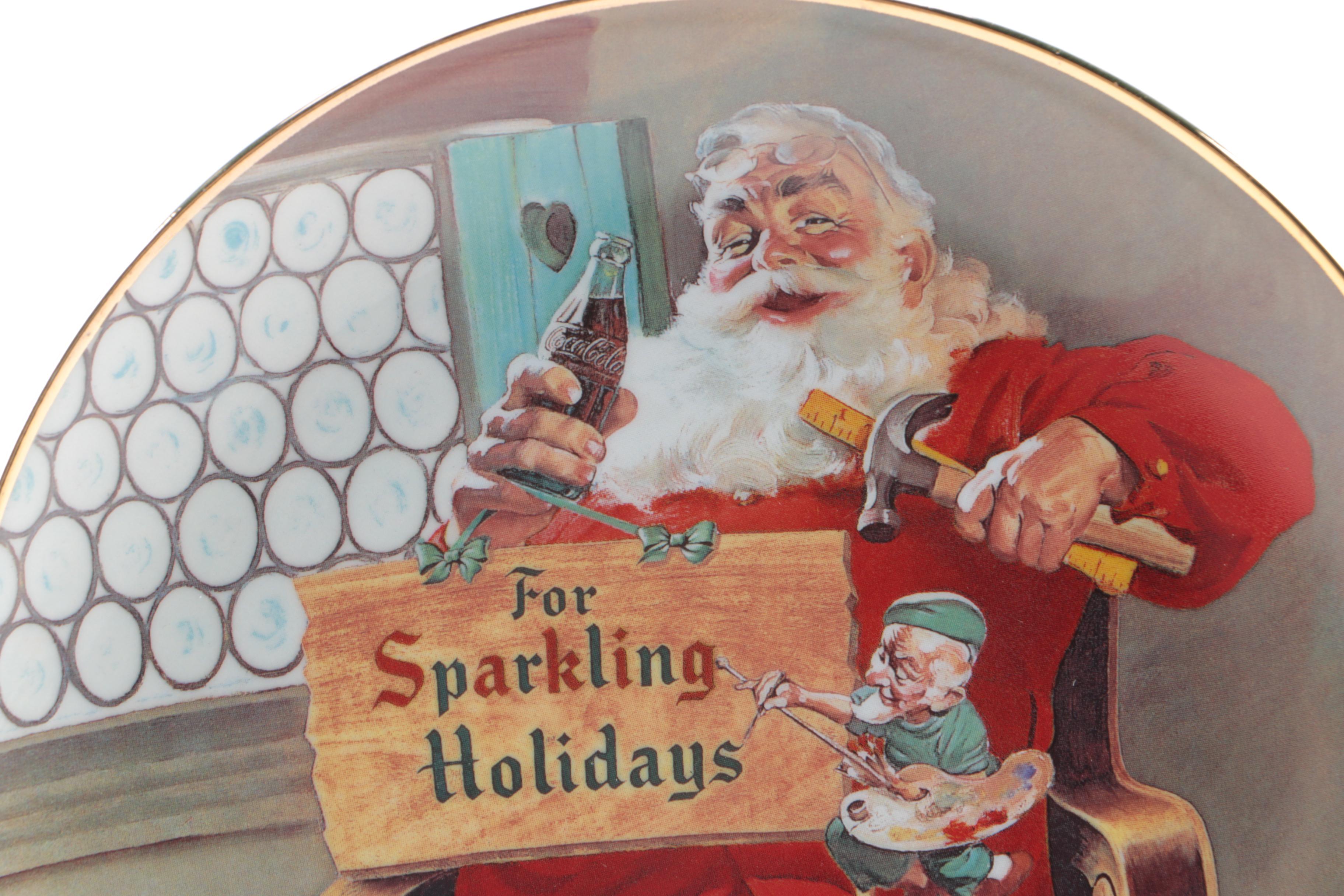 Decorative Coca-Cola Christmas Plates