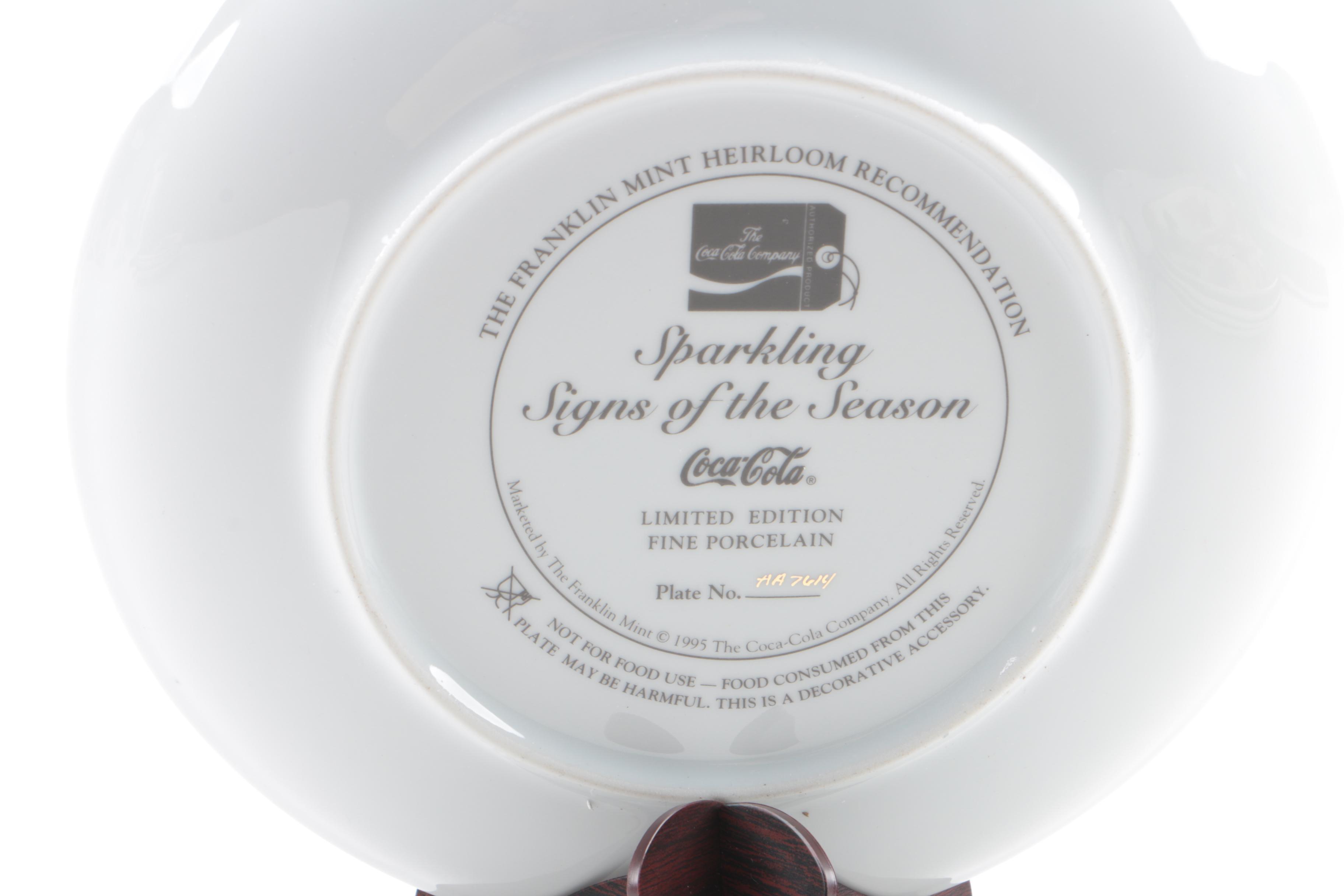 Decorative Coca-Cola Christmas Plates