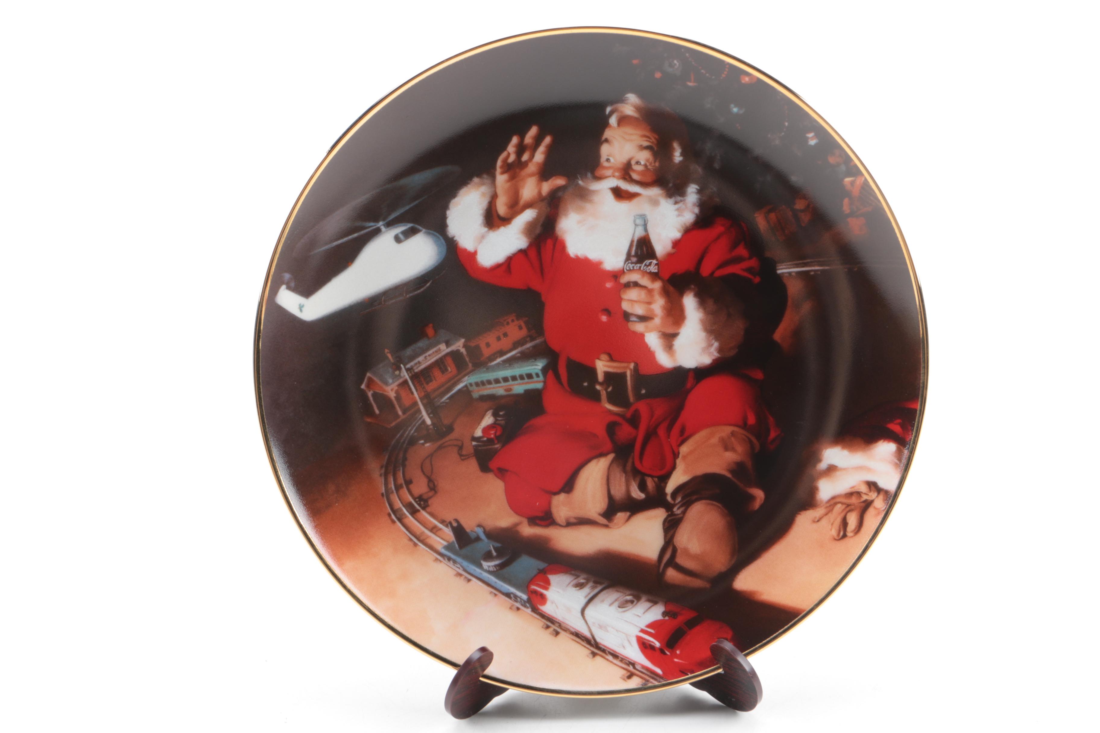 Decorative Coca-Cola Christmas Plates