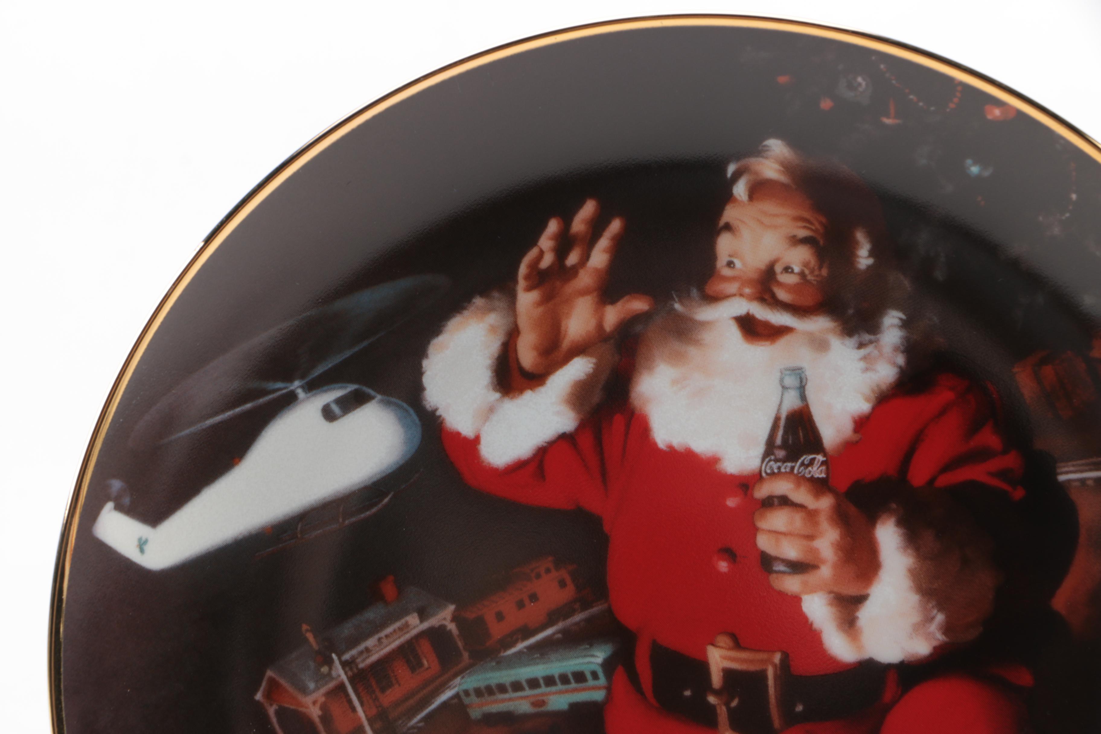 Decorative Coca-Cola Christmas Plates