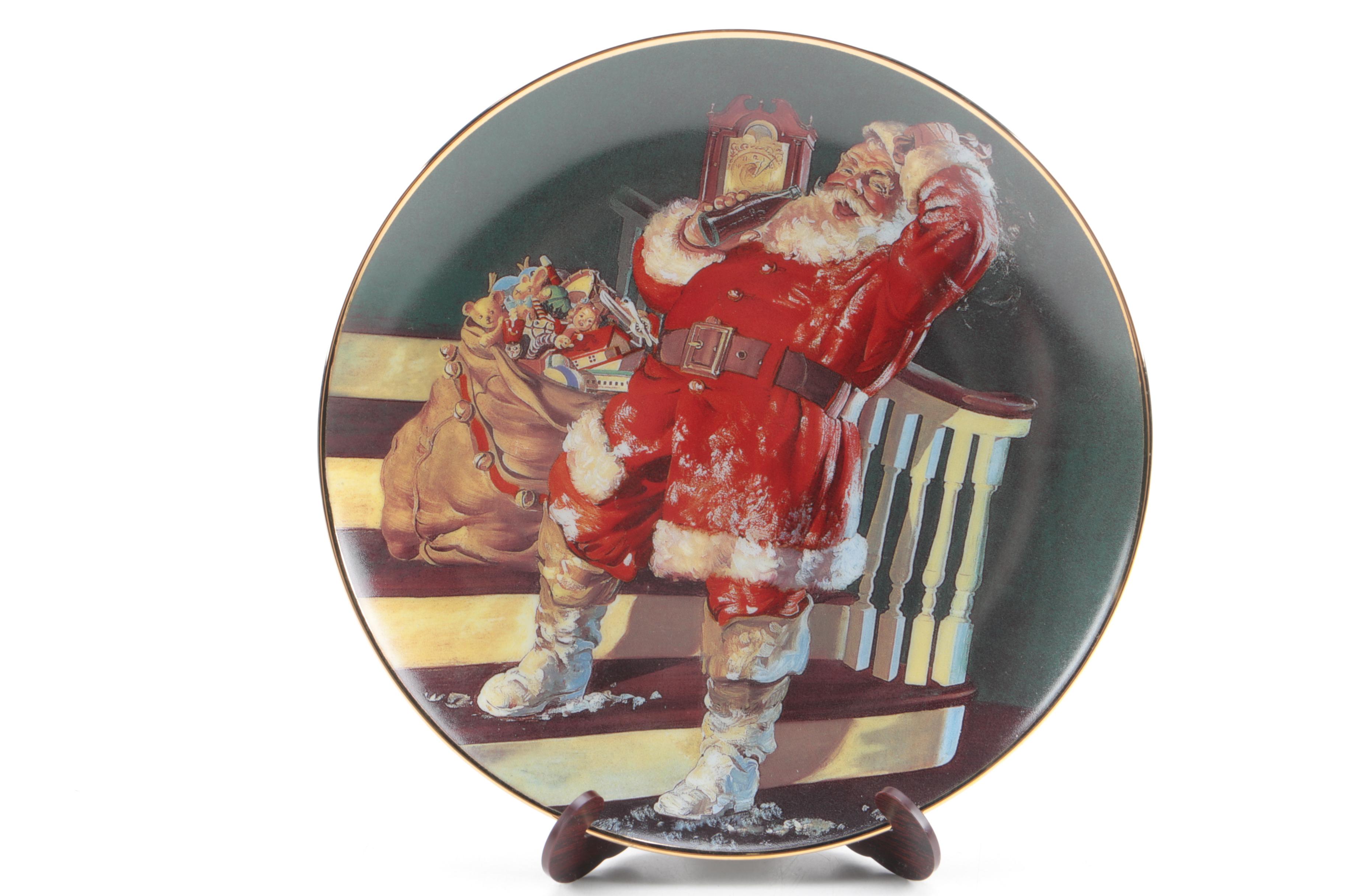 Decorative Coca-Cola Christmas Plates