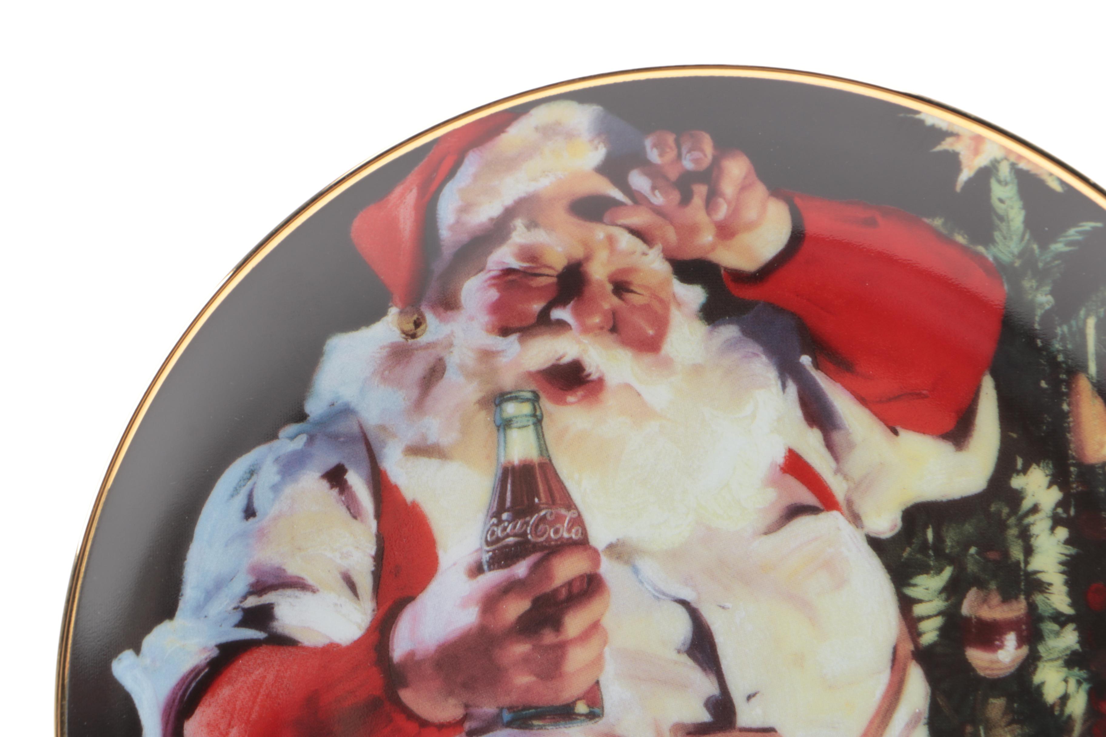 Decorative Coca-Cola Christmas Plates