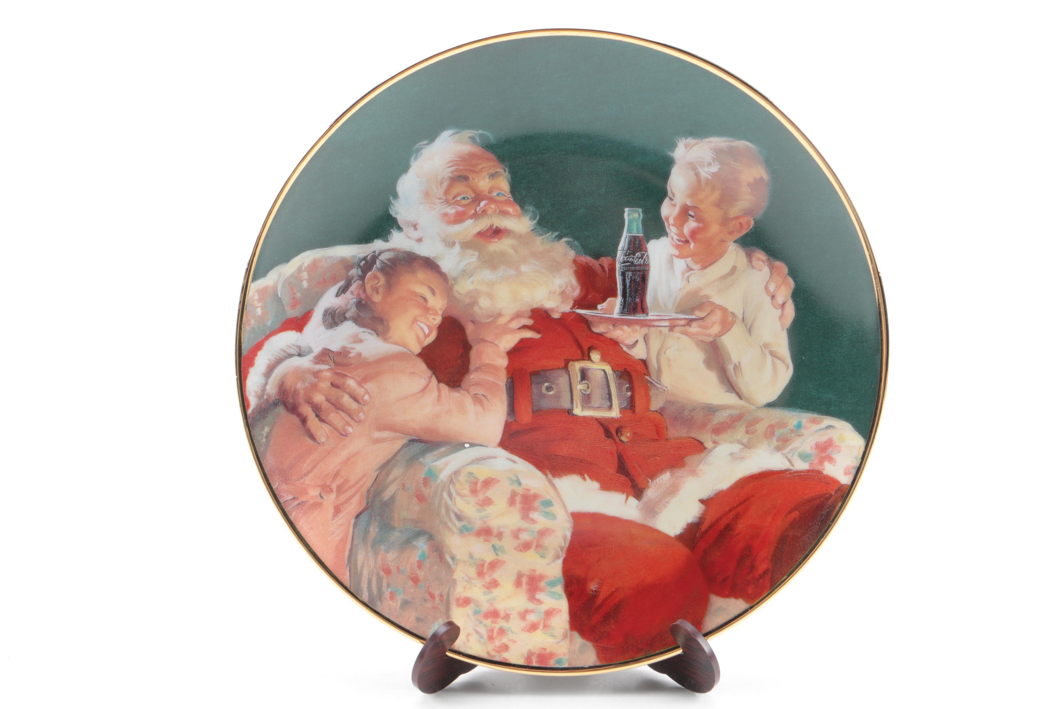 Decorative Coca-Cola Christmas Plates