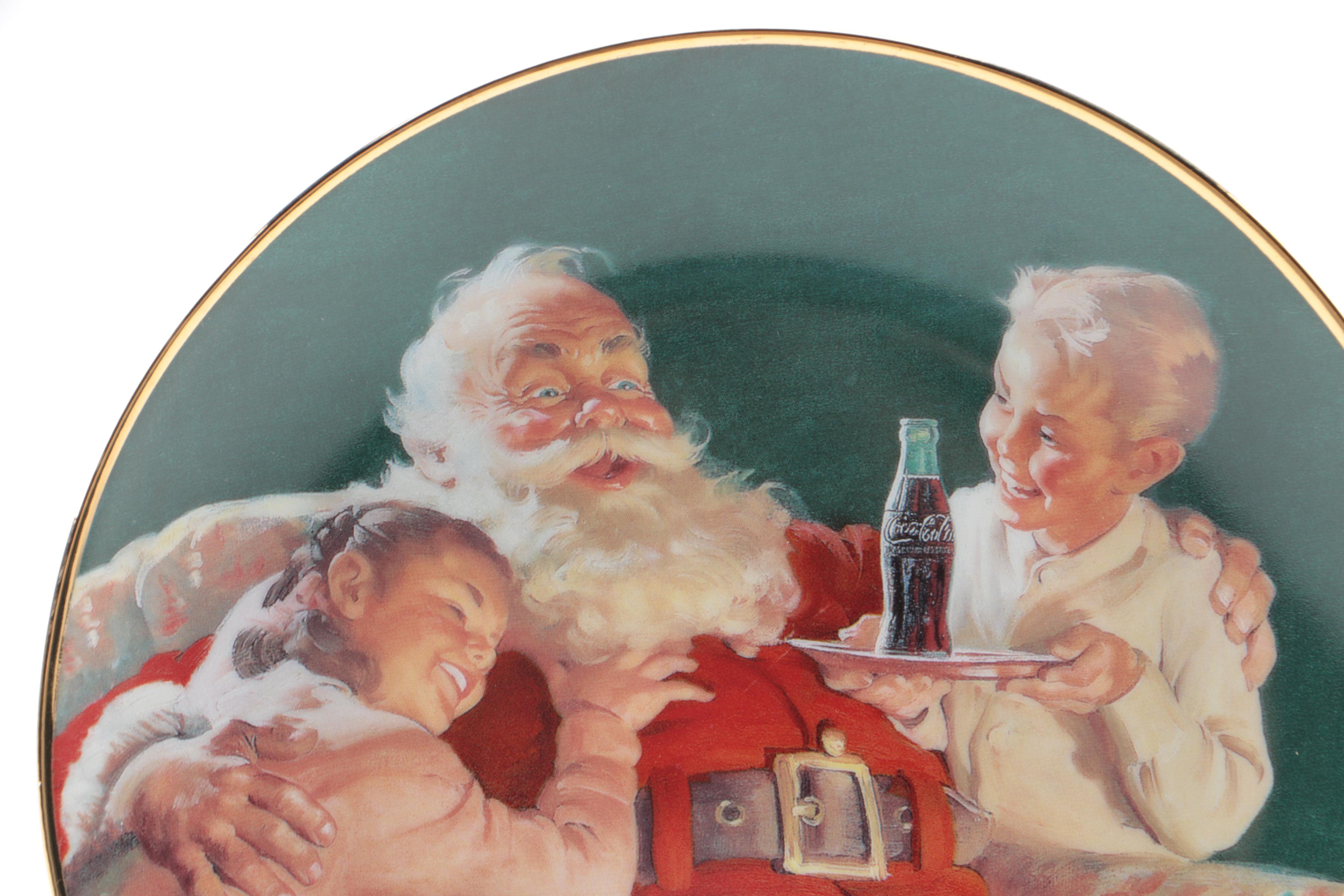 Decorative Coca-Cola Christmas Plates