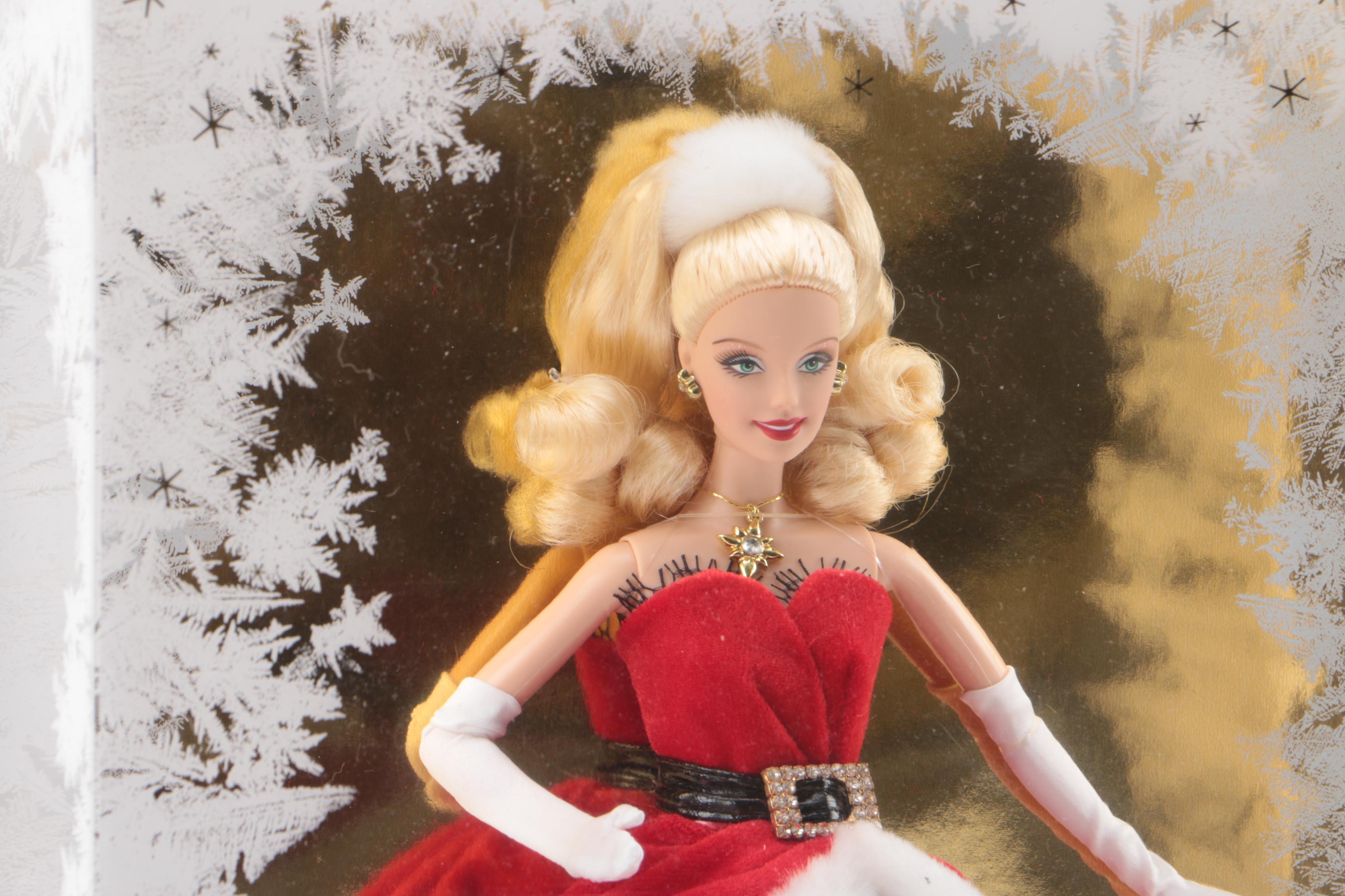 2000s Mattel "Holiday Barbie" Dolls