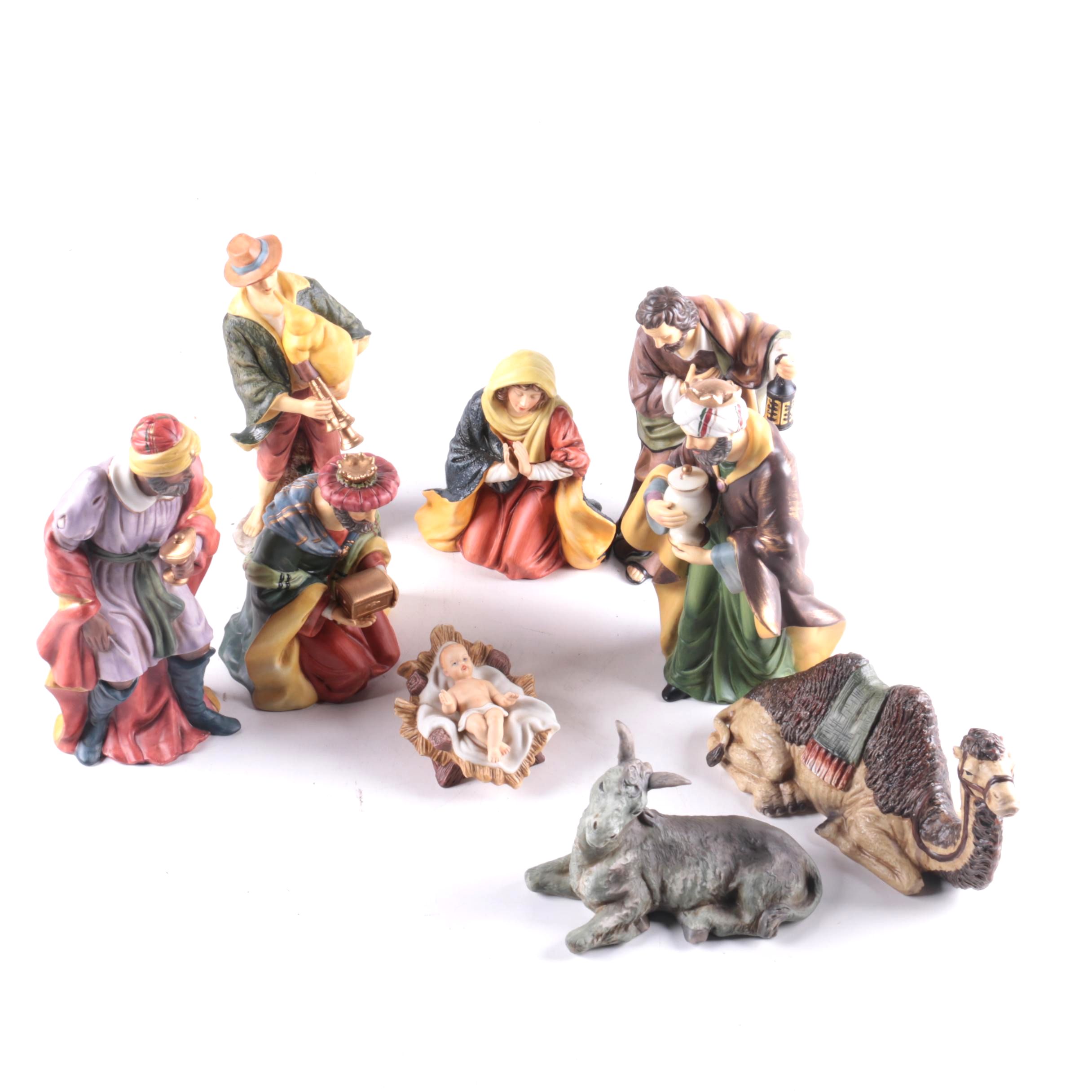 O’Well Novelty Nativity Scene Porcelain Figurines