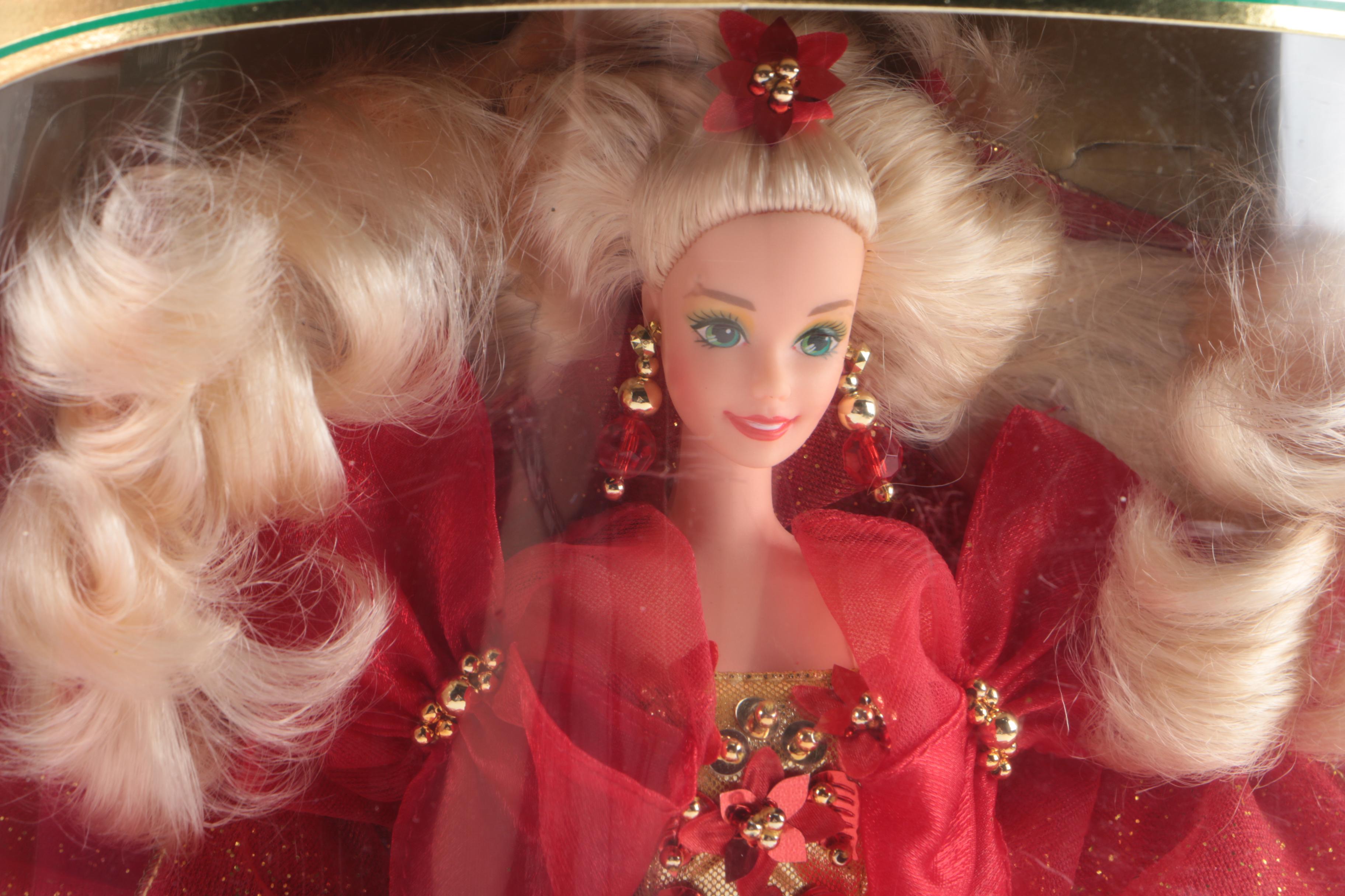 1990s Mattel "Happy Holiday Barbie" Dolls