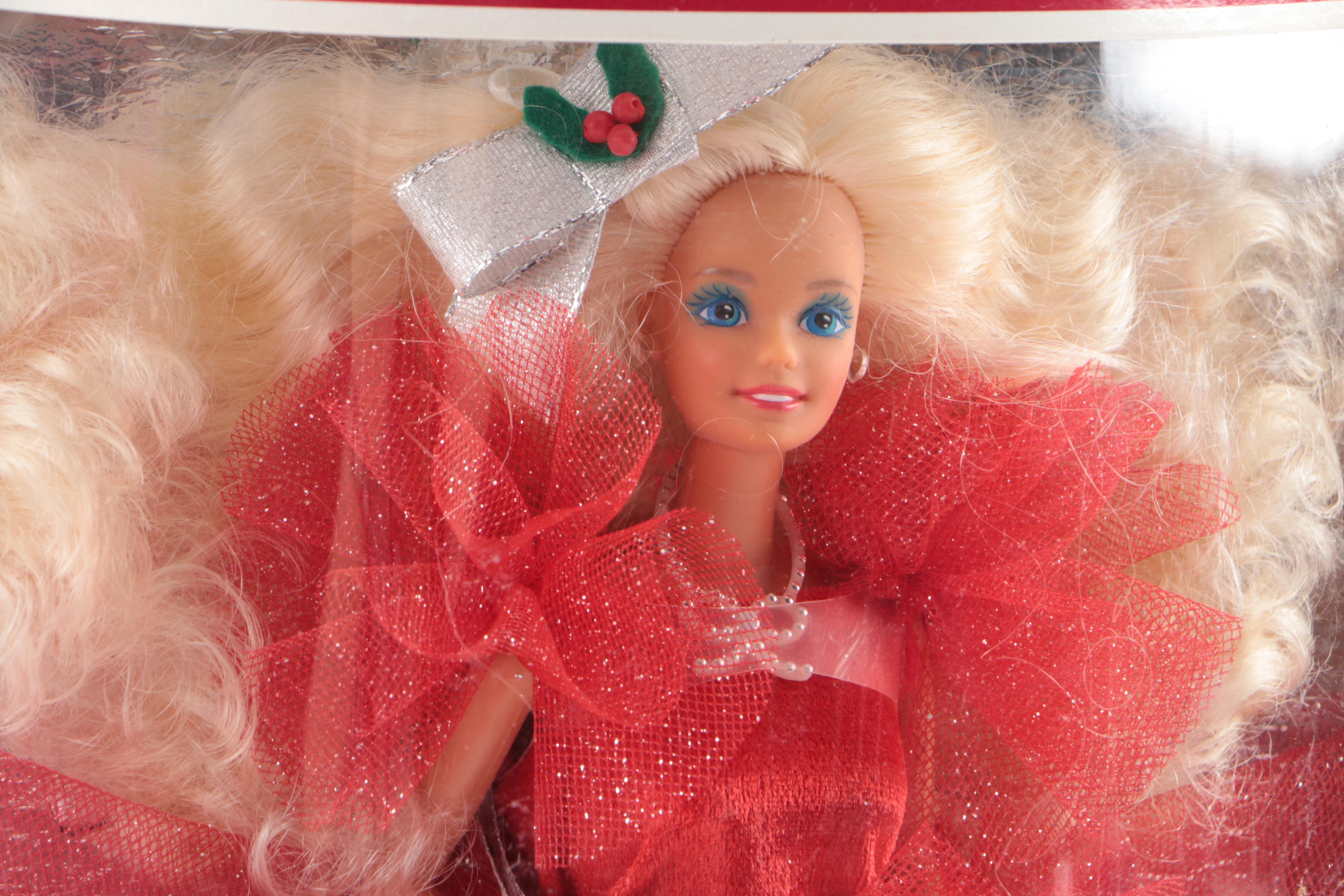 1990s Mattel "Happy Holiday Barbie" Dolls