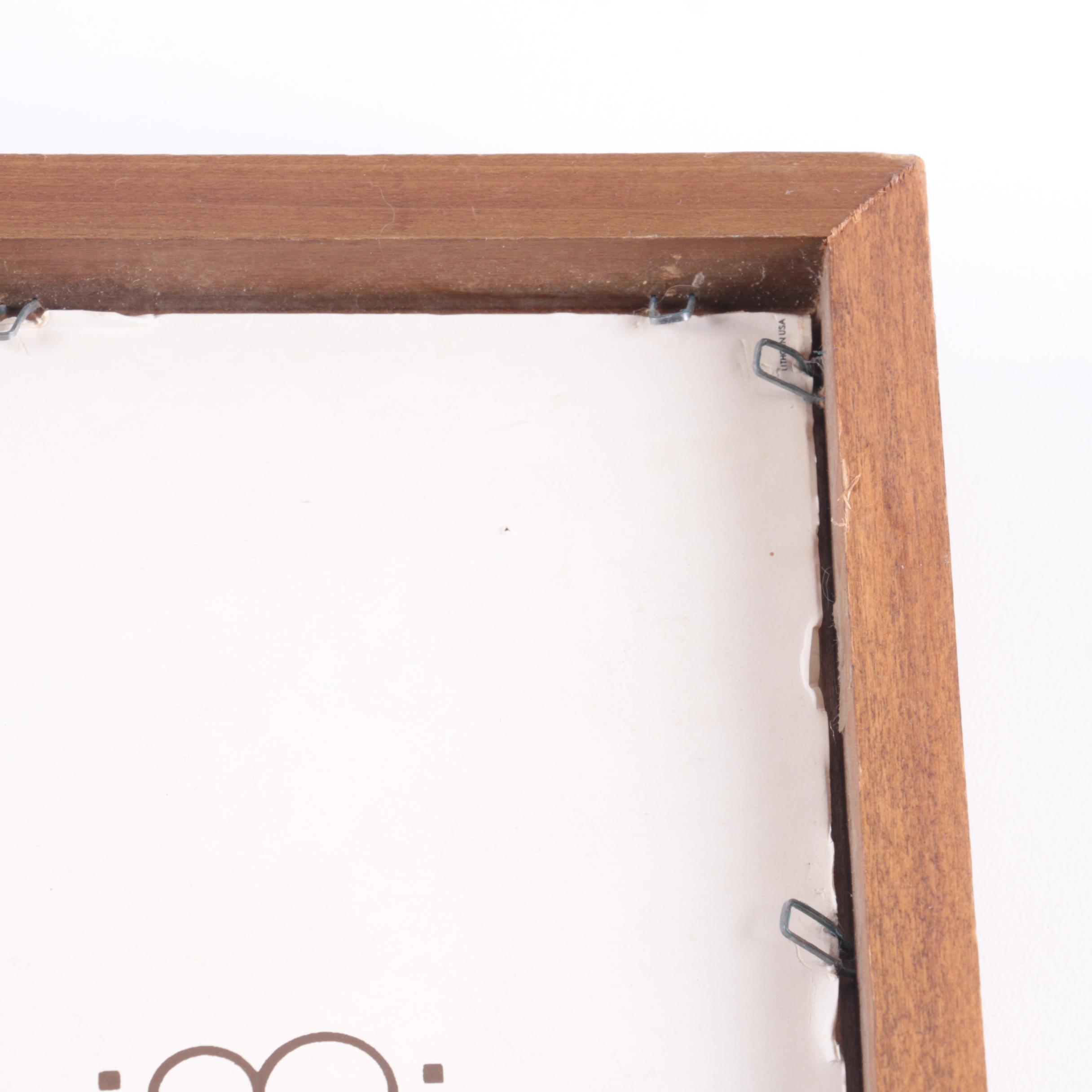 Framed "Dr. Lynas' Hair Grower Toilet Cream" Sign