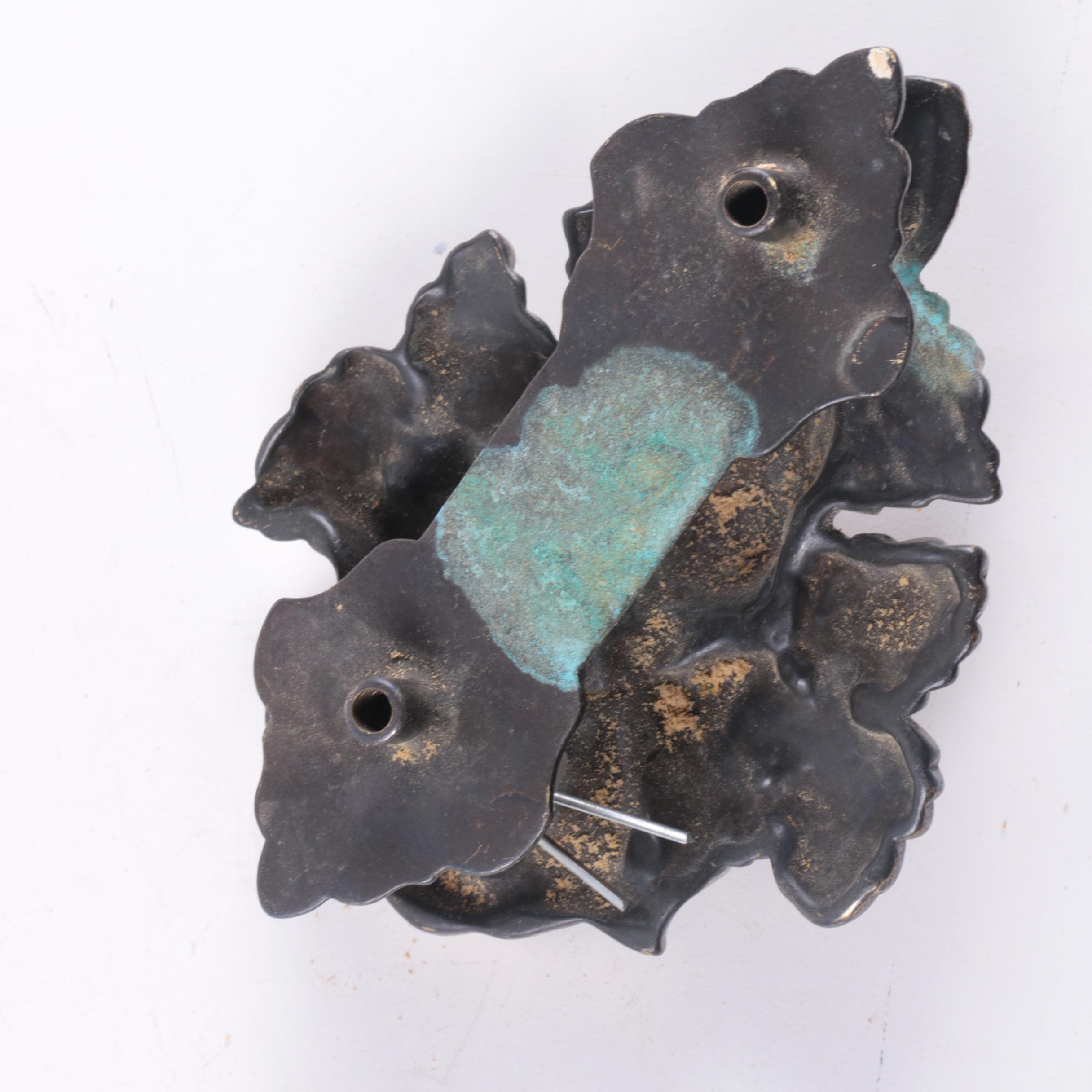 Brass Grape Leaf Motif Door Knocker