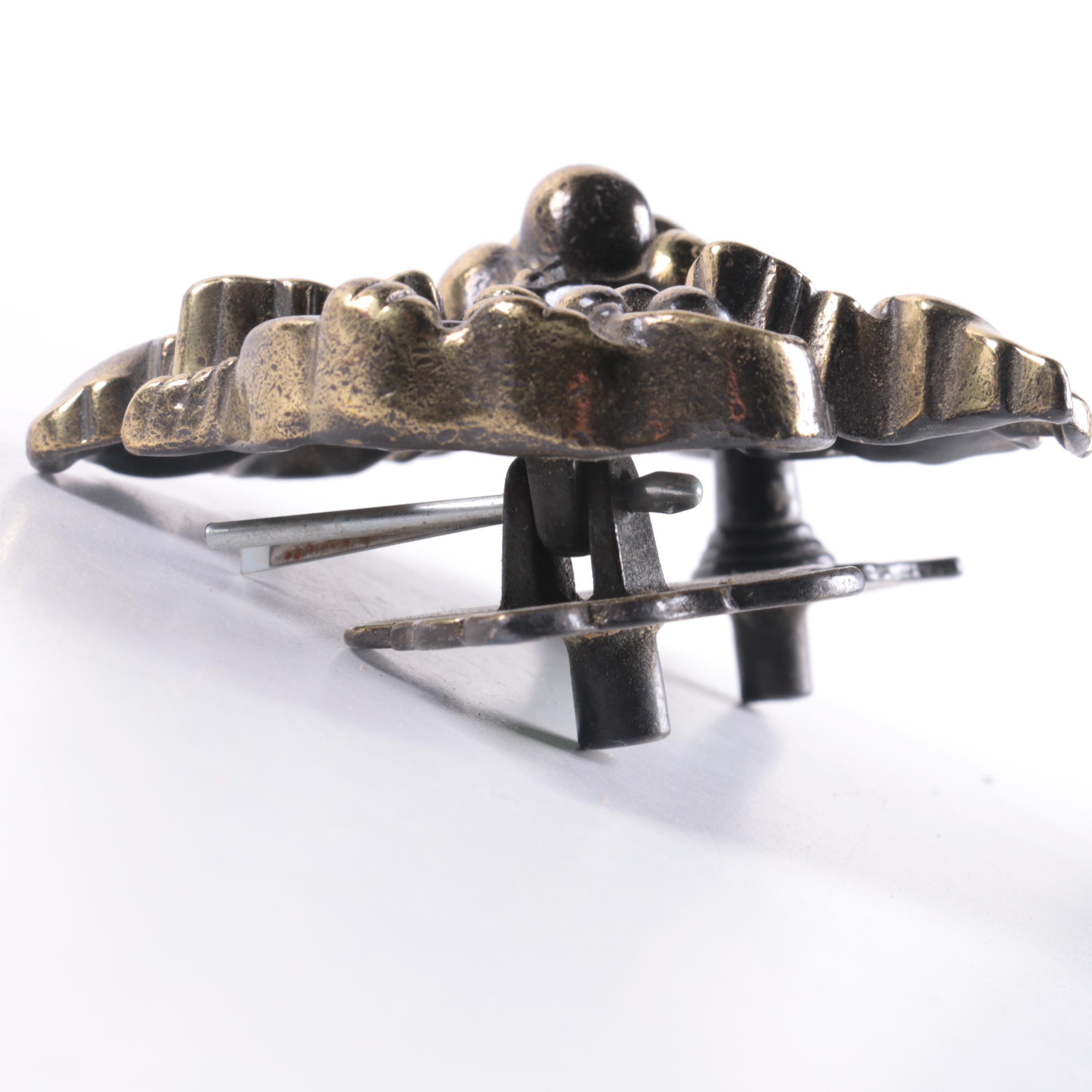 Brass Grape Leaf Motif Door Knocker