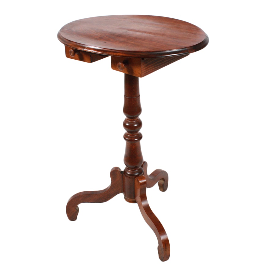 Vintage Regency Style Mahogany End Table