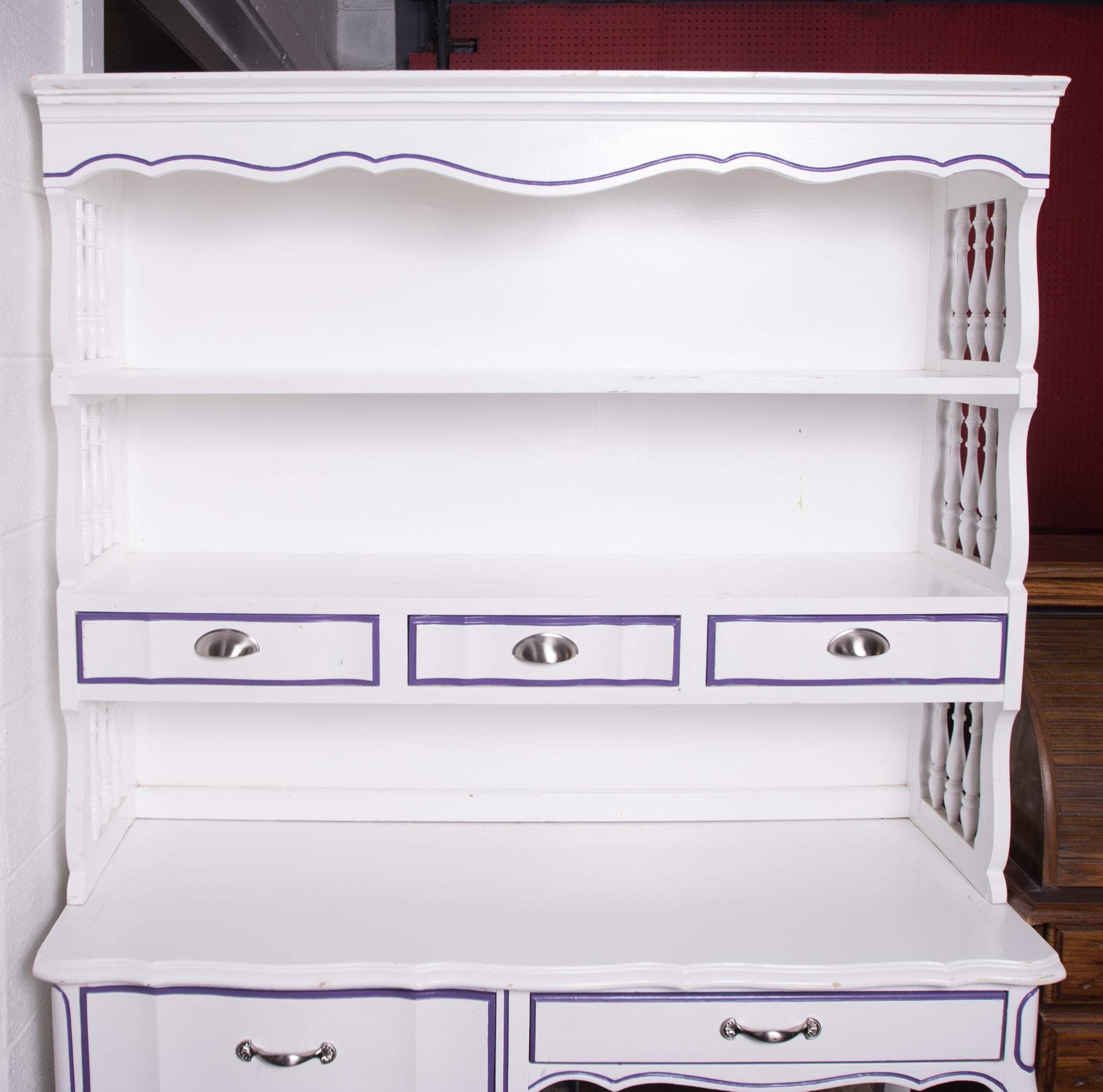 Dixie Furniture French Provincial Style Refinished Desk