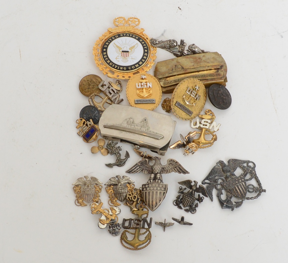 Collection of United States Navy Uniform Items