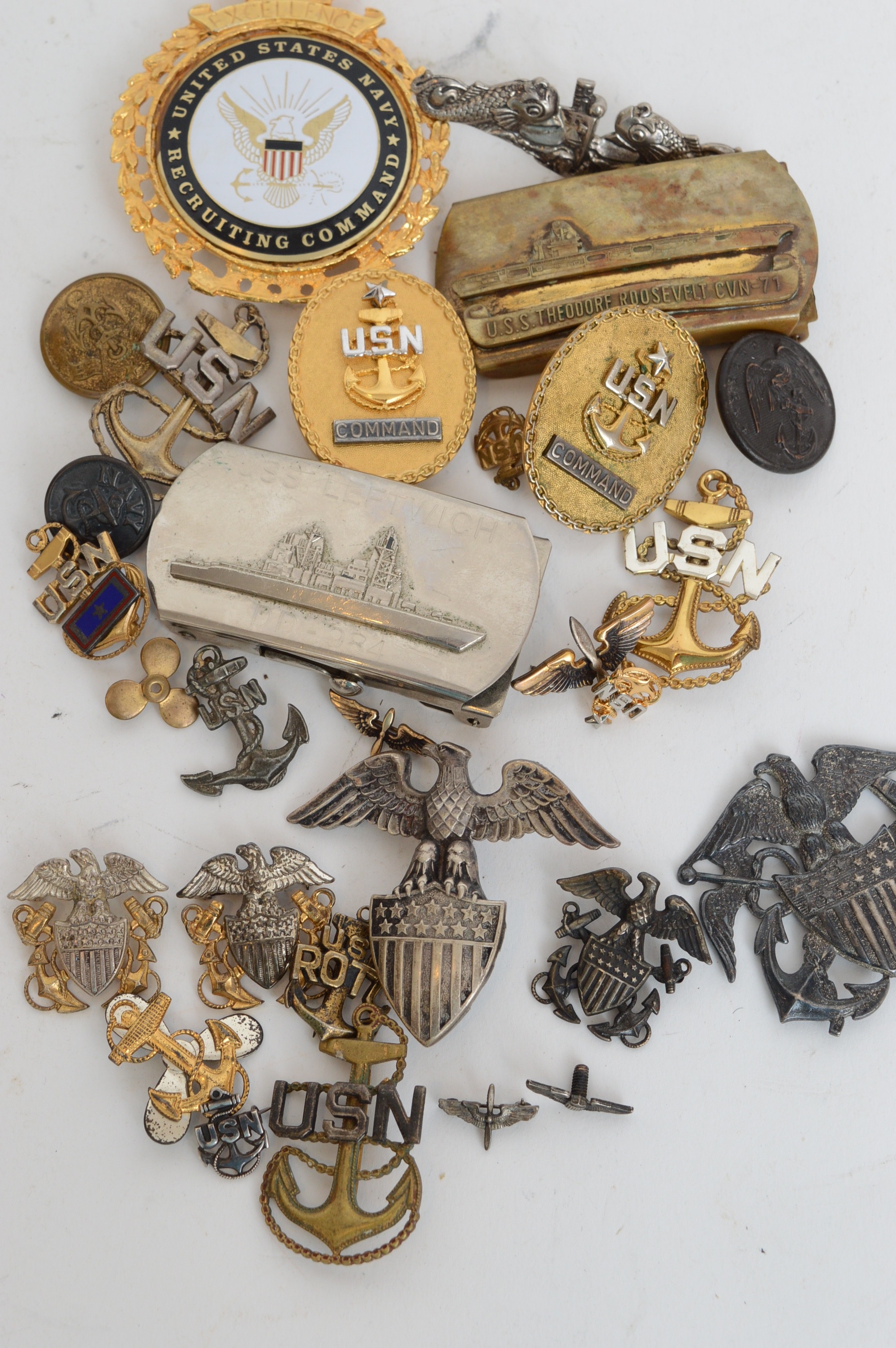 Collection of United States Navy Uniform Items