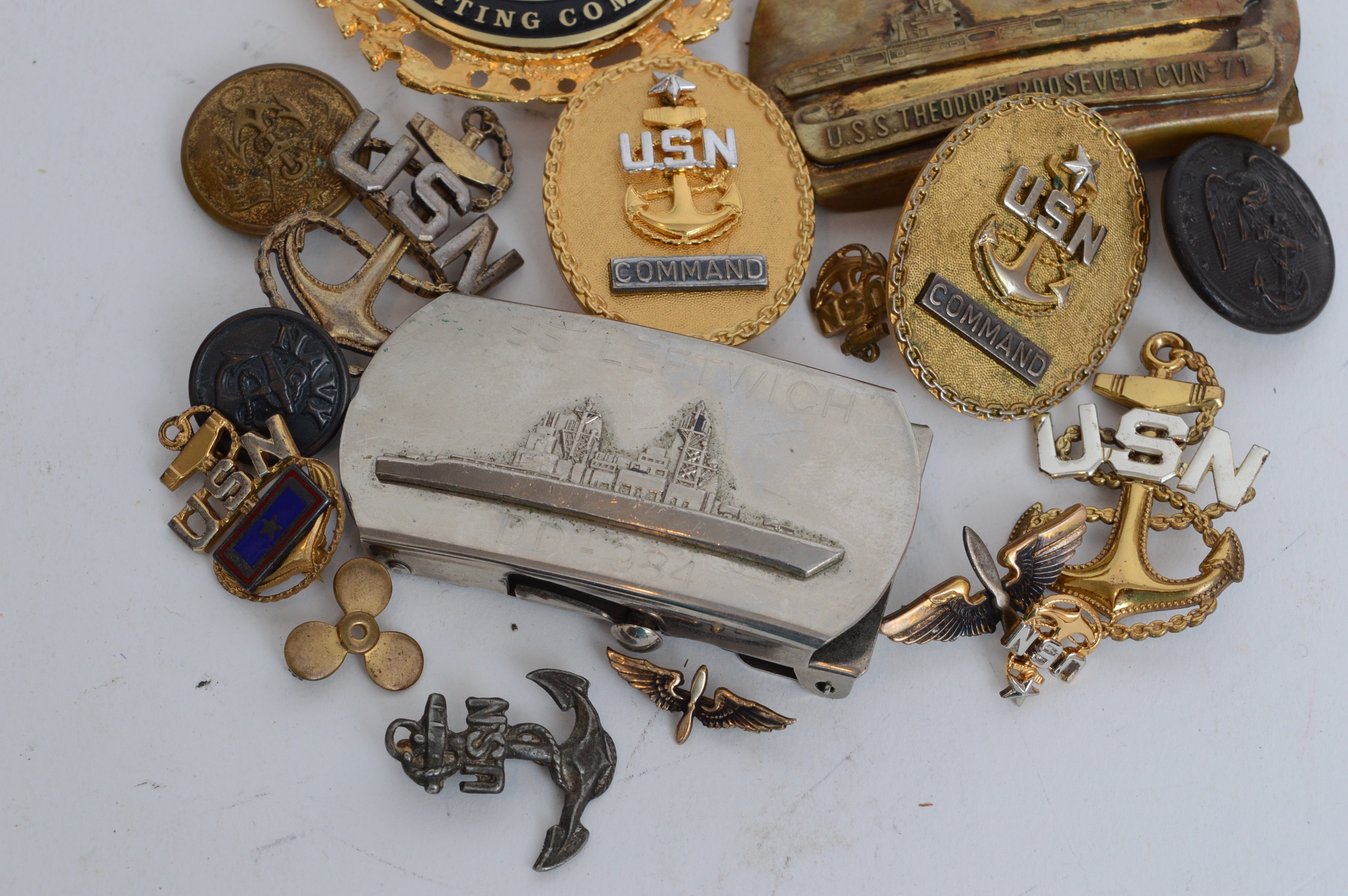 Collection of United States Navy Uniform Items