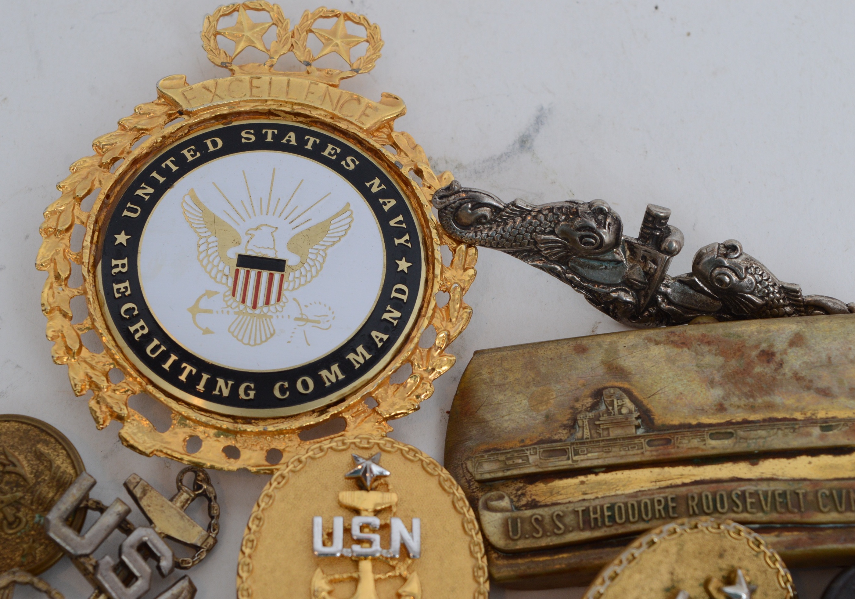 Collection of United States Navy Uniform Items