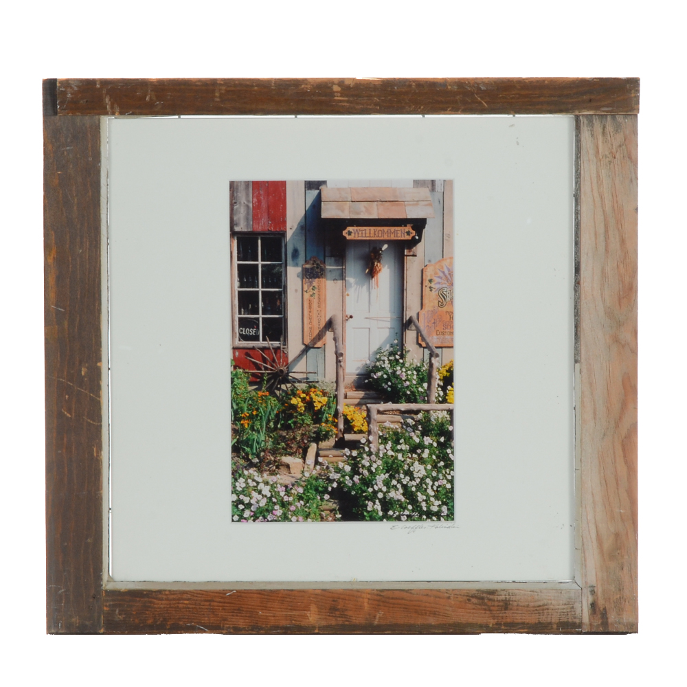 Ellen Loeffler-Kalinoski Original Color Photograph of a Shop Door