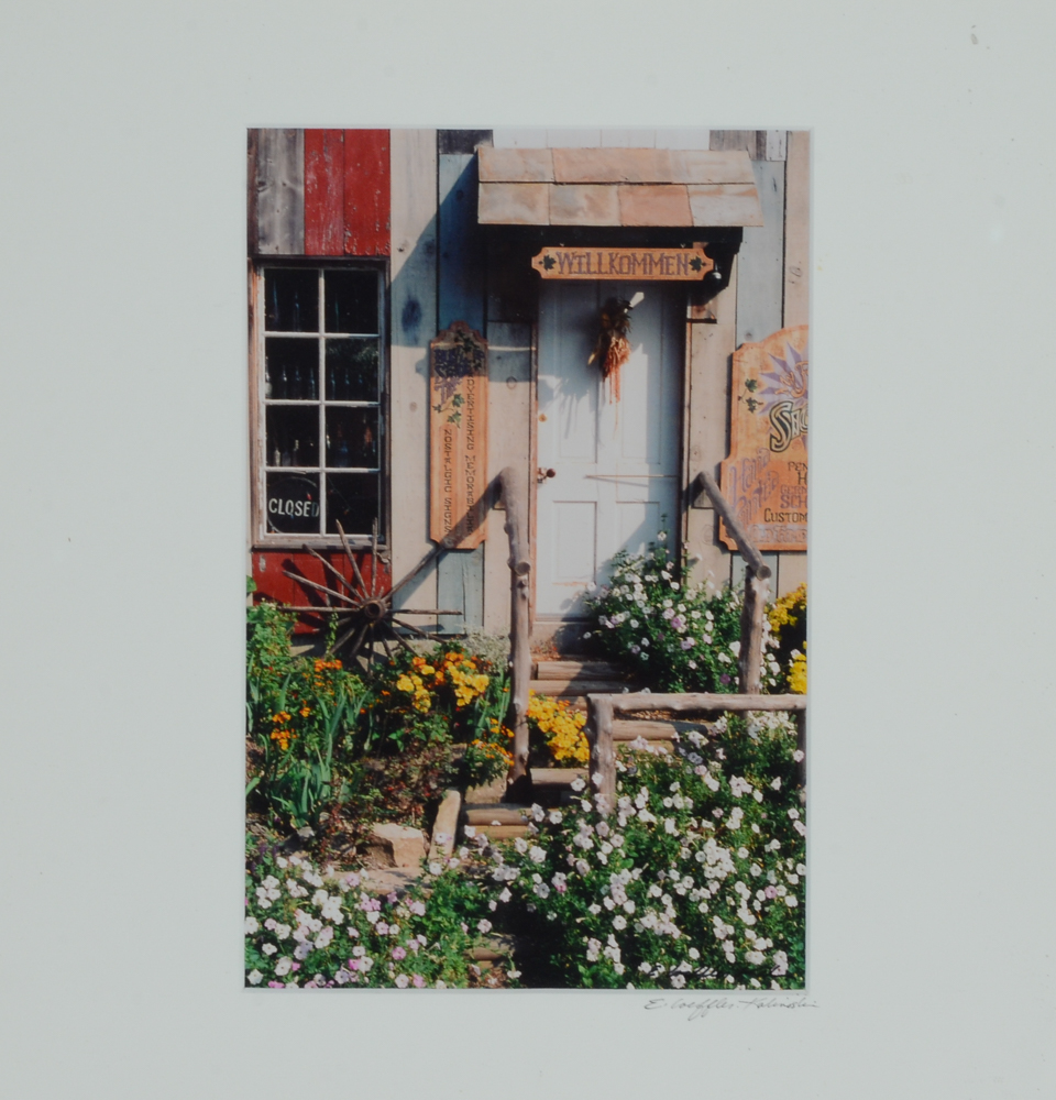 Ellen Loeffler-Kalinoski Original Color Photograph of a Shop Door