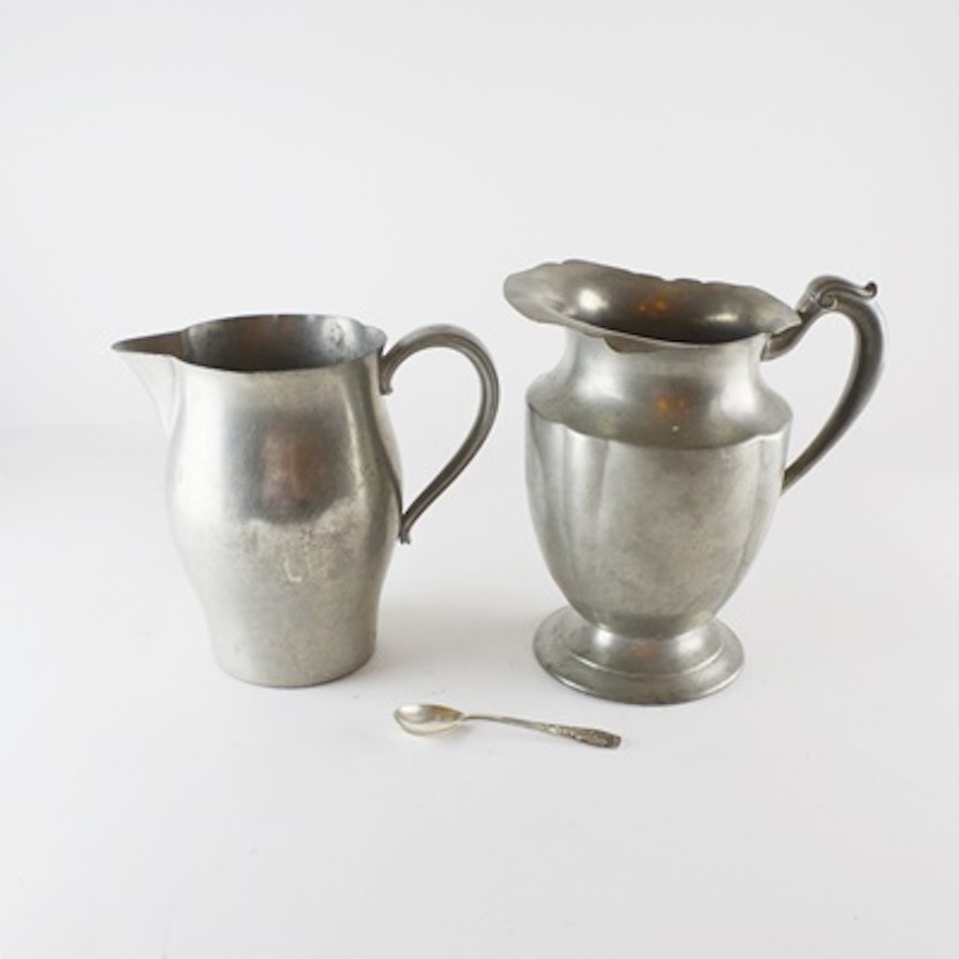 Paul Revere Pewter Pitcher and Other Pewter