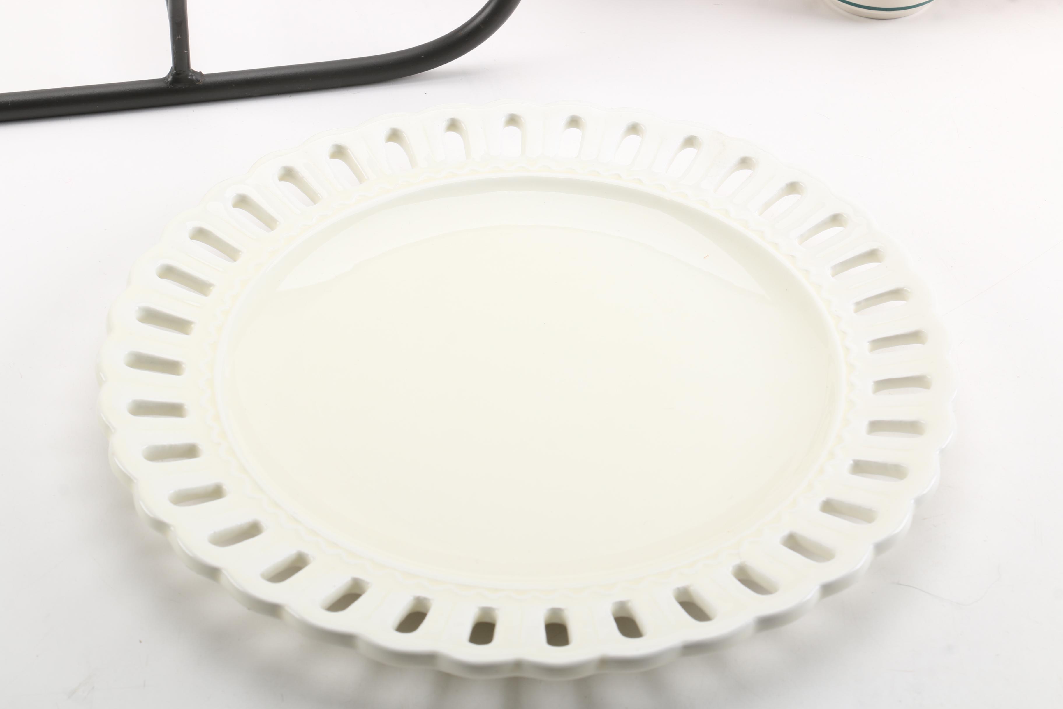 Group of Longaberger Baskets and Ceramics