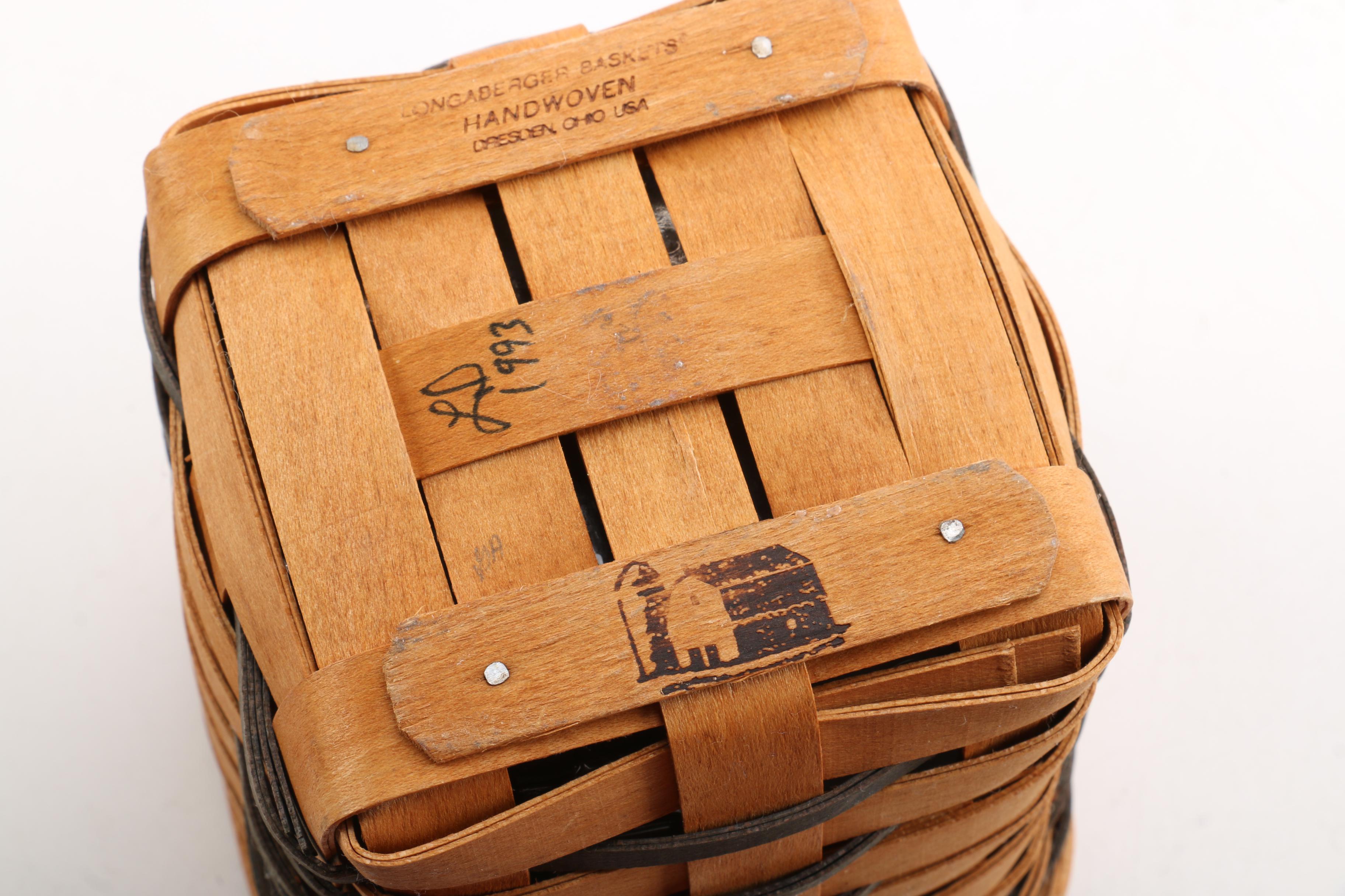 Group of Longaberger Baskets and Ceramics